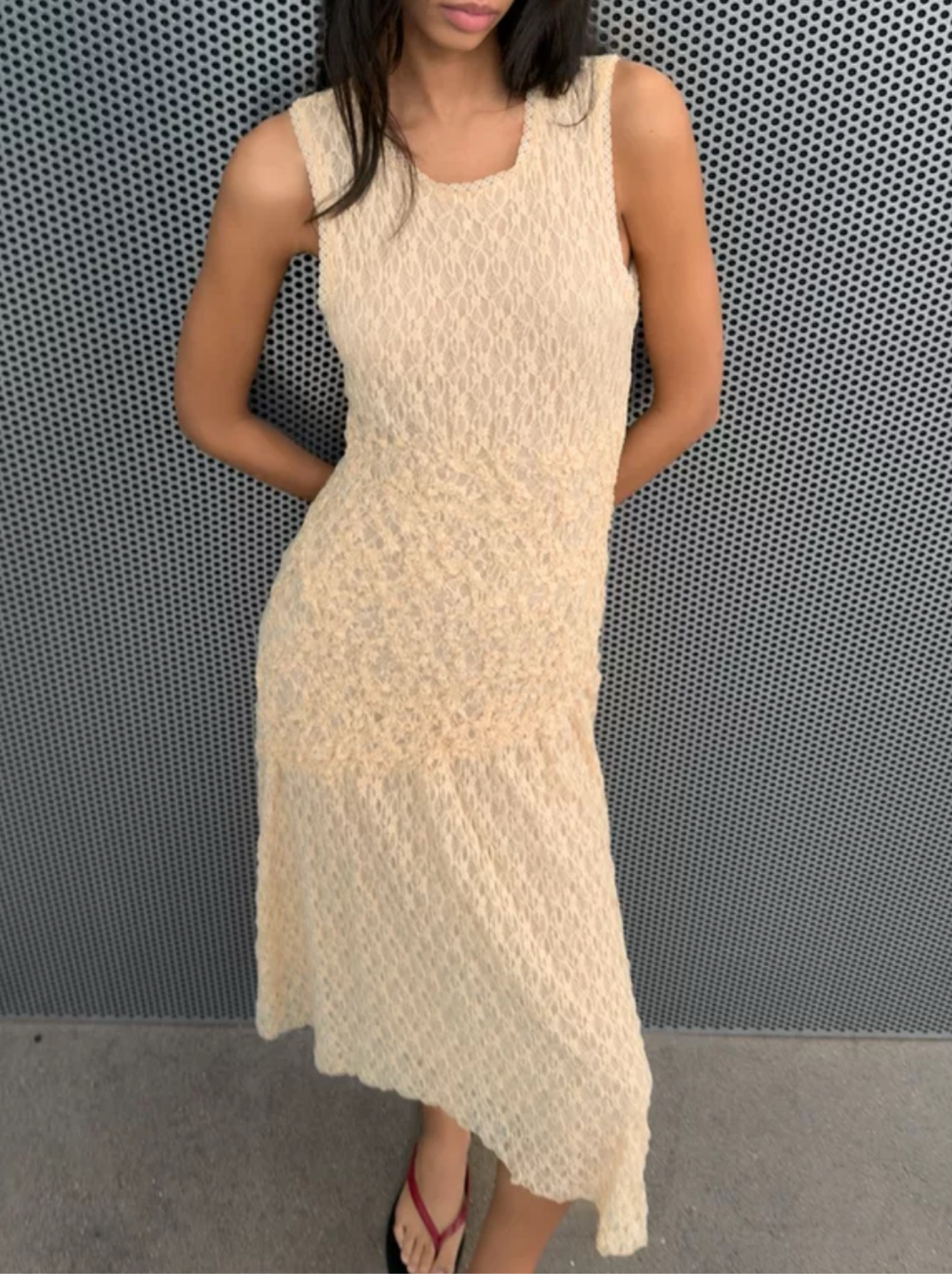 zara yellow lace dress Women's Eyelet Mini | Avara feminine aesthetic. SHORT COMBINATION LACE DRESS -