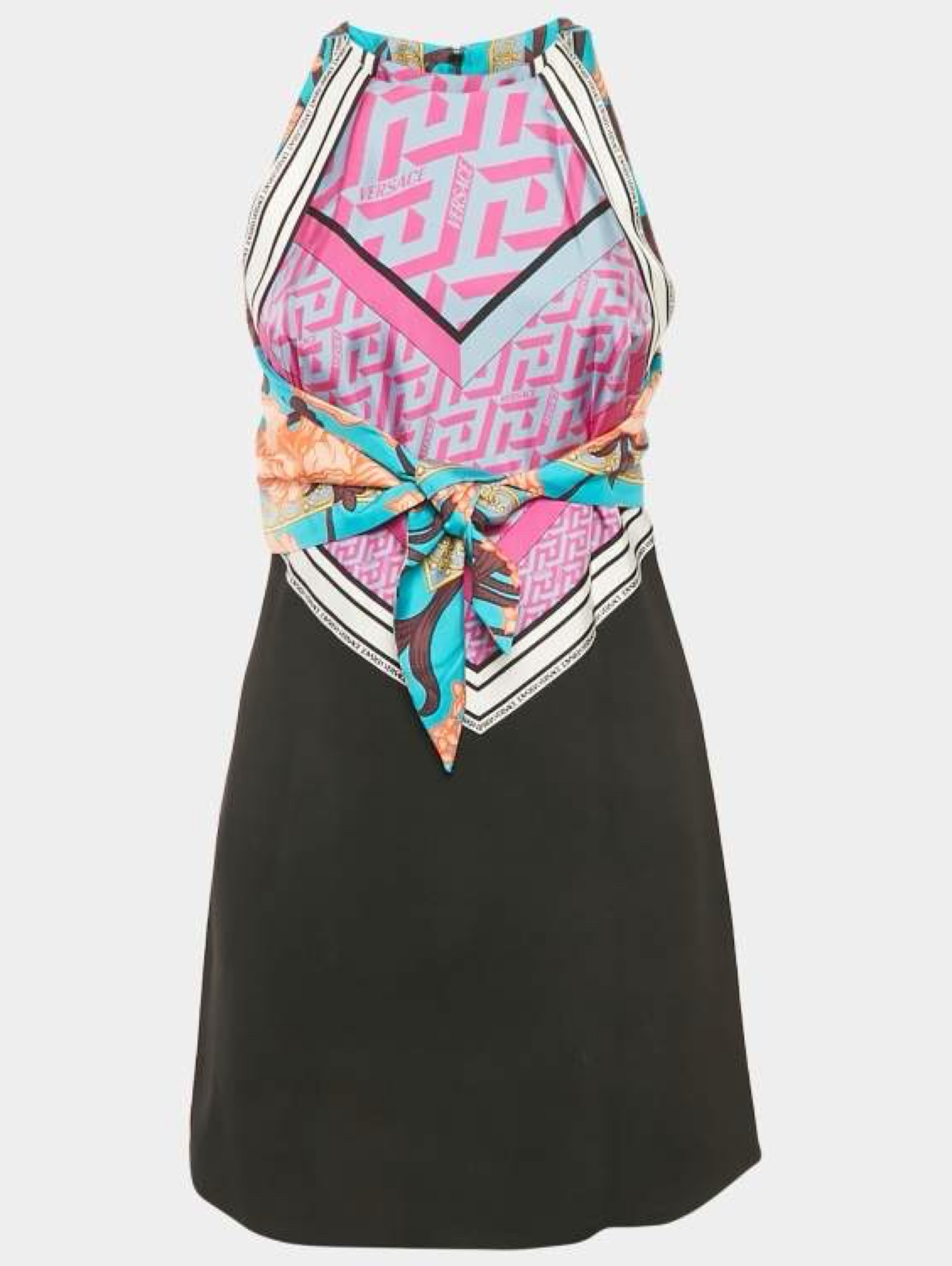 Versace Scarf Mini Dress