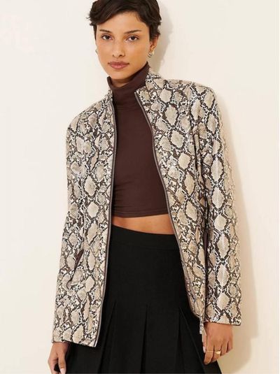Resume Snake Print Zip-Up Jacket by Resume | Pickle