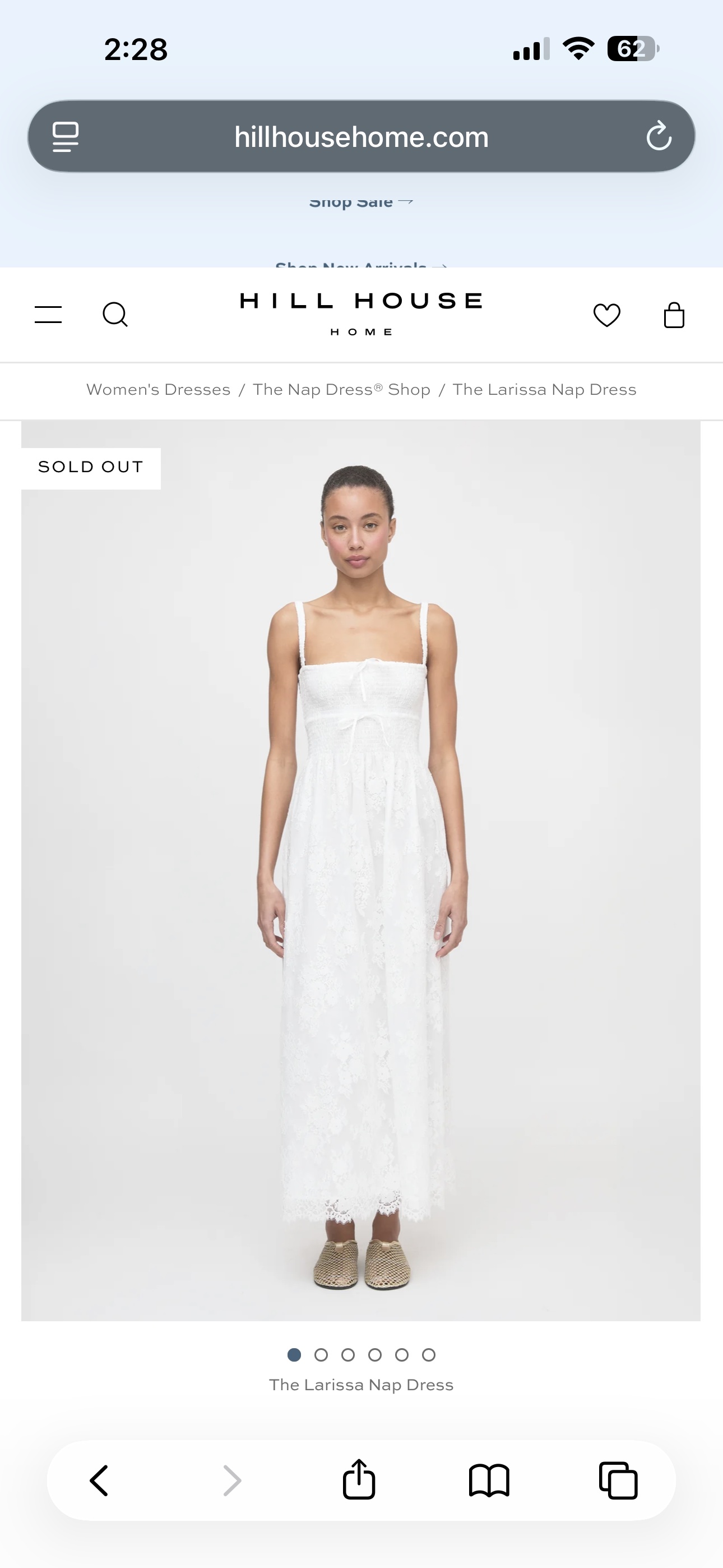 white lace nap dress Hill House Home The Lace Ellie Nap Dress