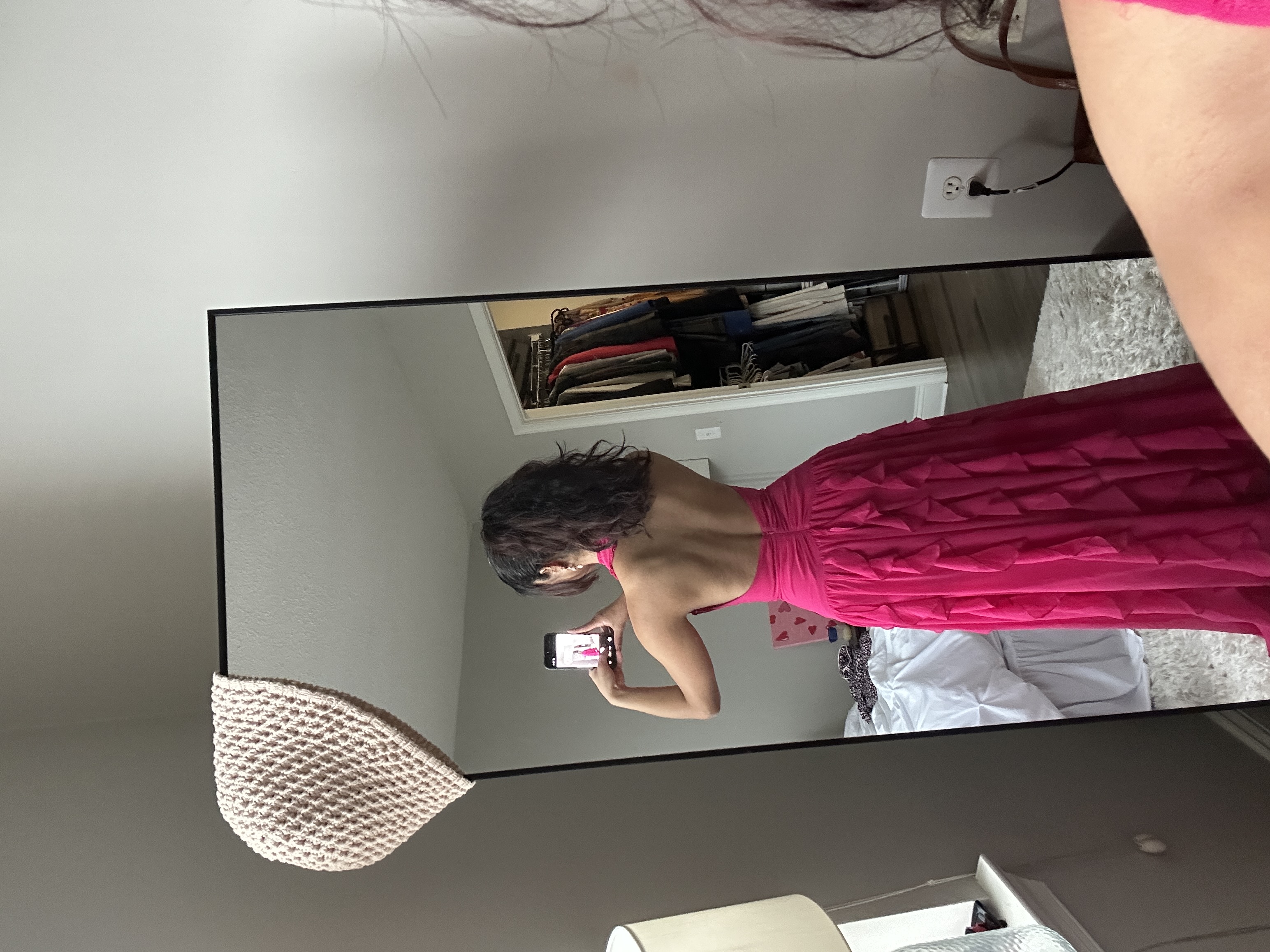 Club L Hot Pink Ruffle Dress by Club L London - Pickle
