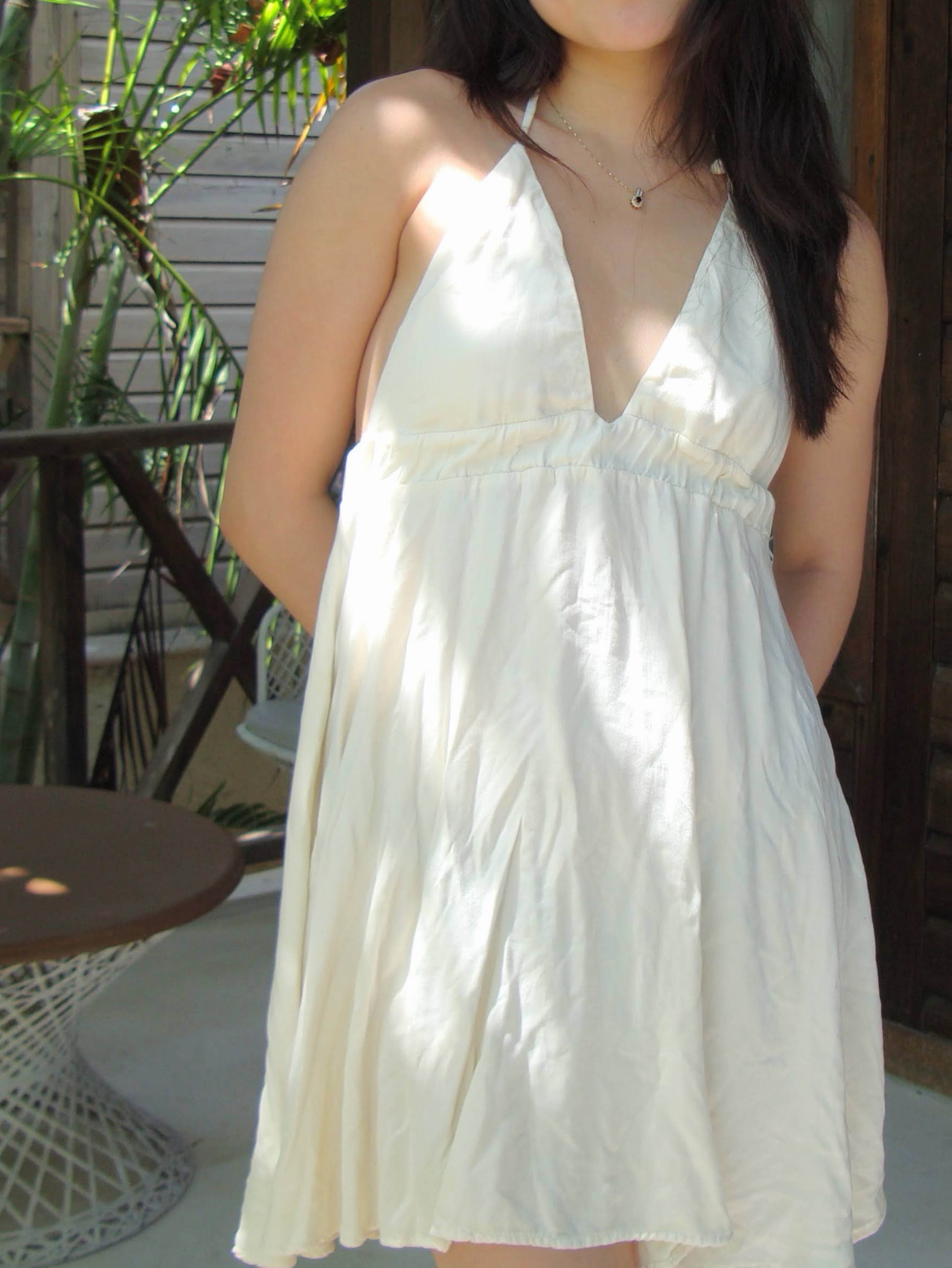 brandy melville halter dress Brandy Melville Dresses | Brandy Melville Laura Halter Dress | Color: Blue/White | Size: Os