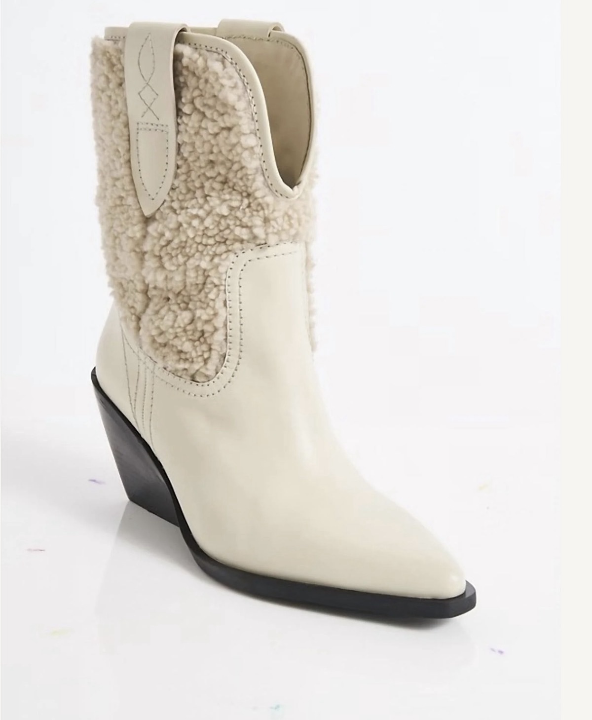 Free People Shearling Cowboy Boots