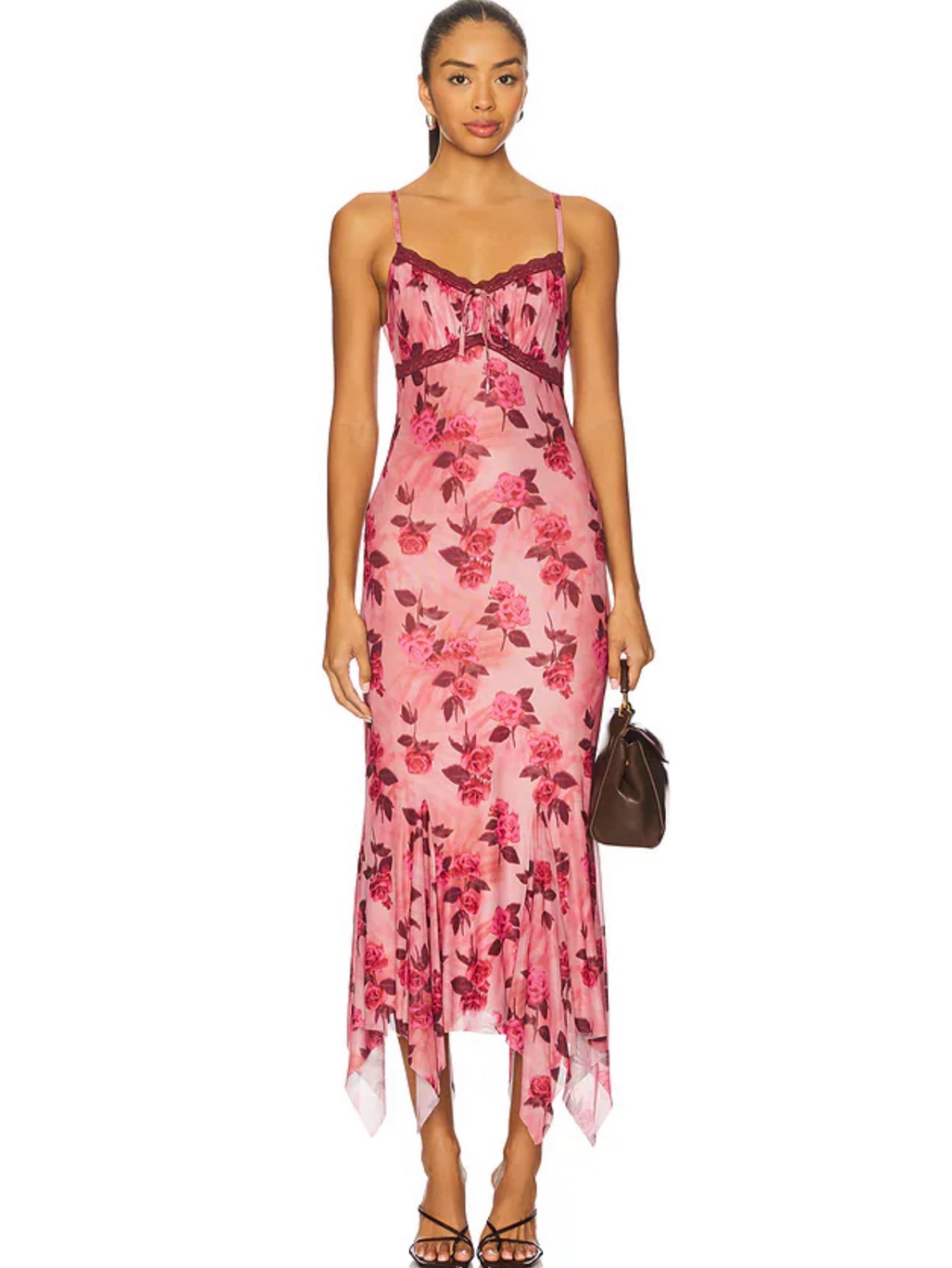 pink midi dress revolve Saskia Midi Dress