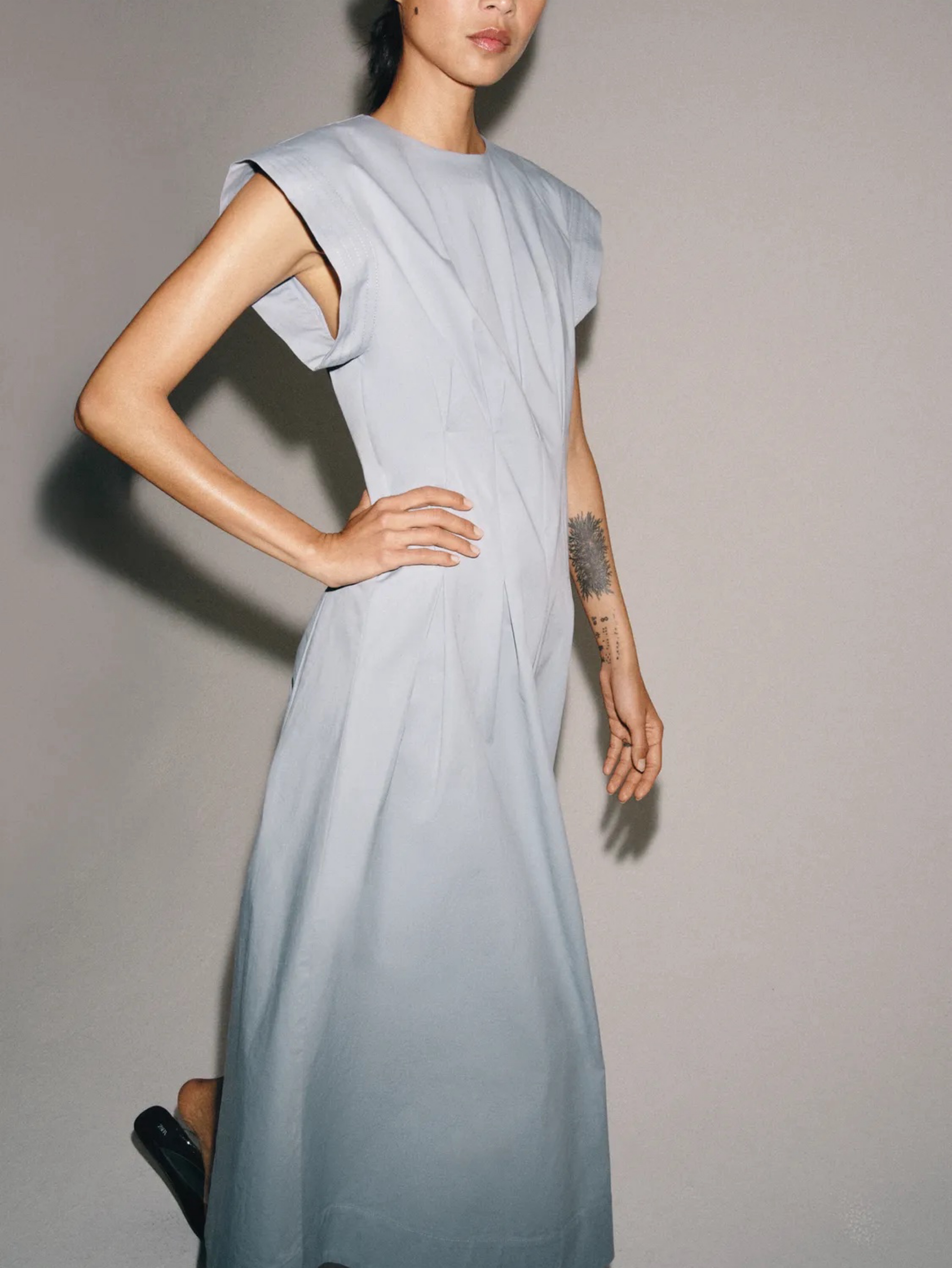zara blue pleated dress Zara | Dresses | Zara Pleated Dress With Belt Sz Small