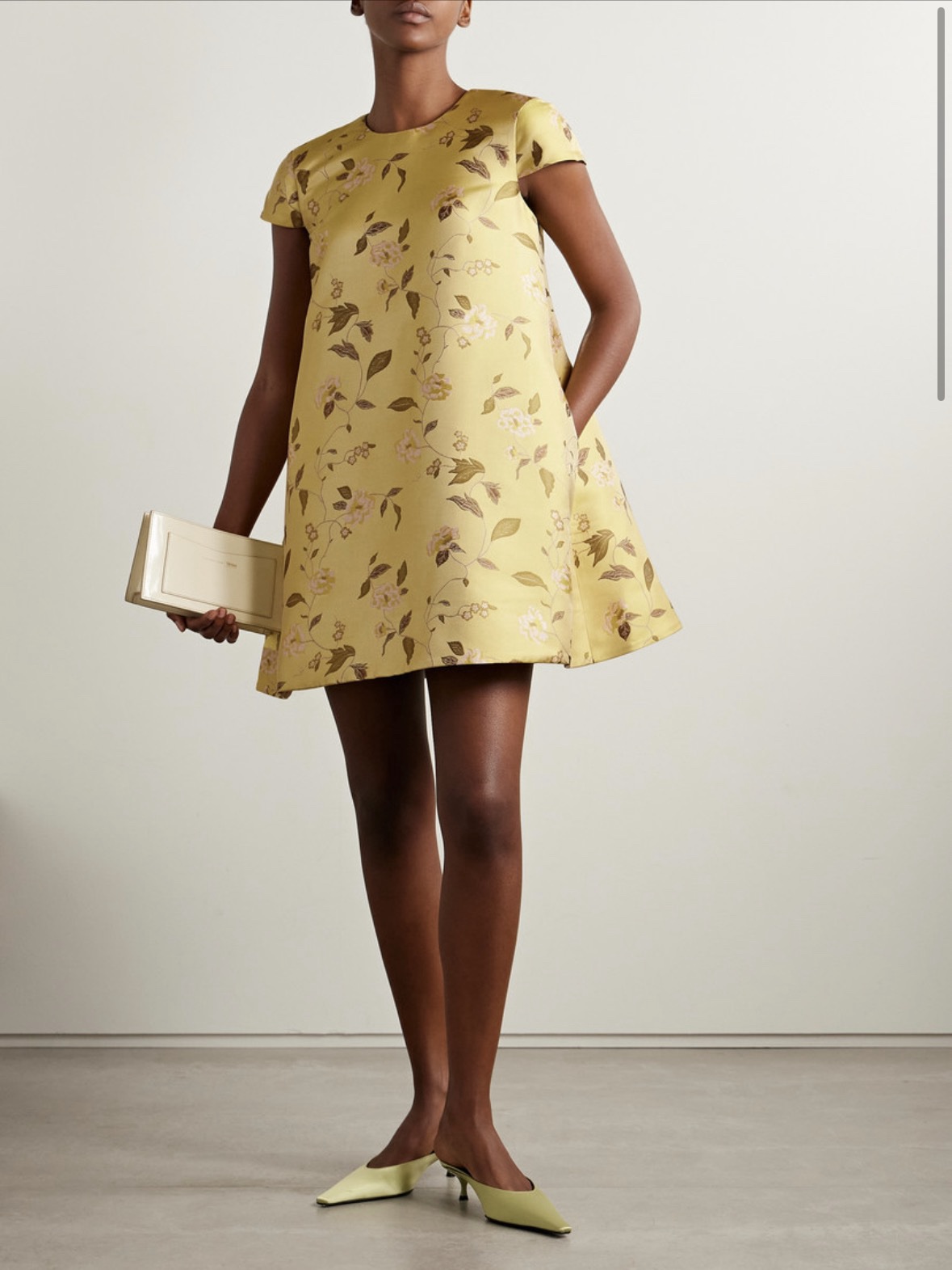 yellow floral a line dress DARING DIVA Women's Plus Floral Midi Dress and Ruffle Sleeves 2X Yellow
