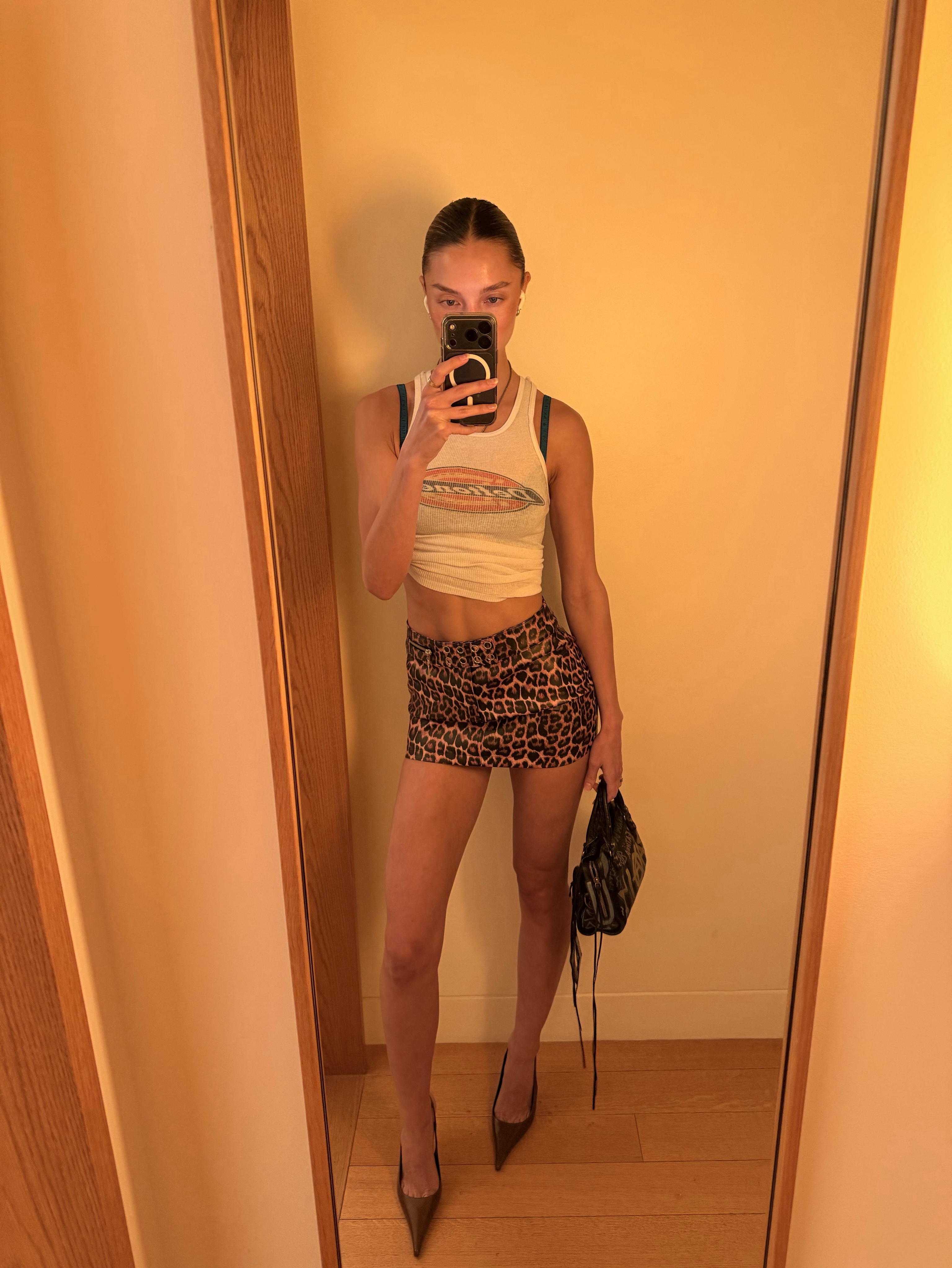 I.AM.GIA Leopard Mini Skirt