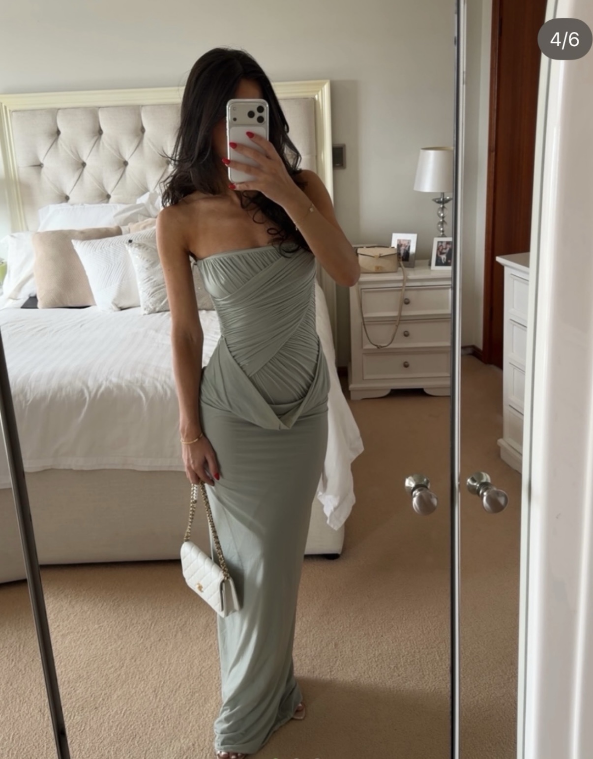 Maygel Coronel Gorgonia Gown - Sage