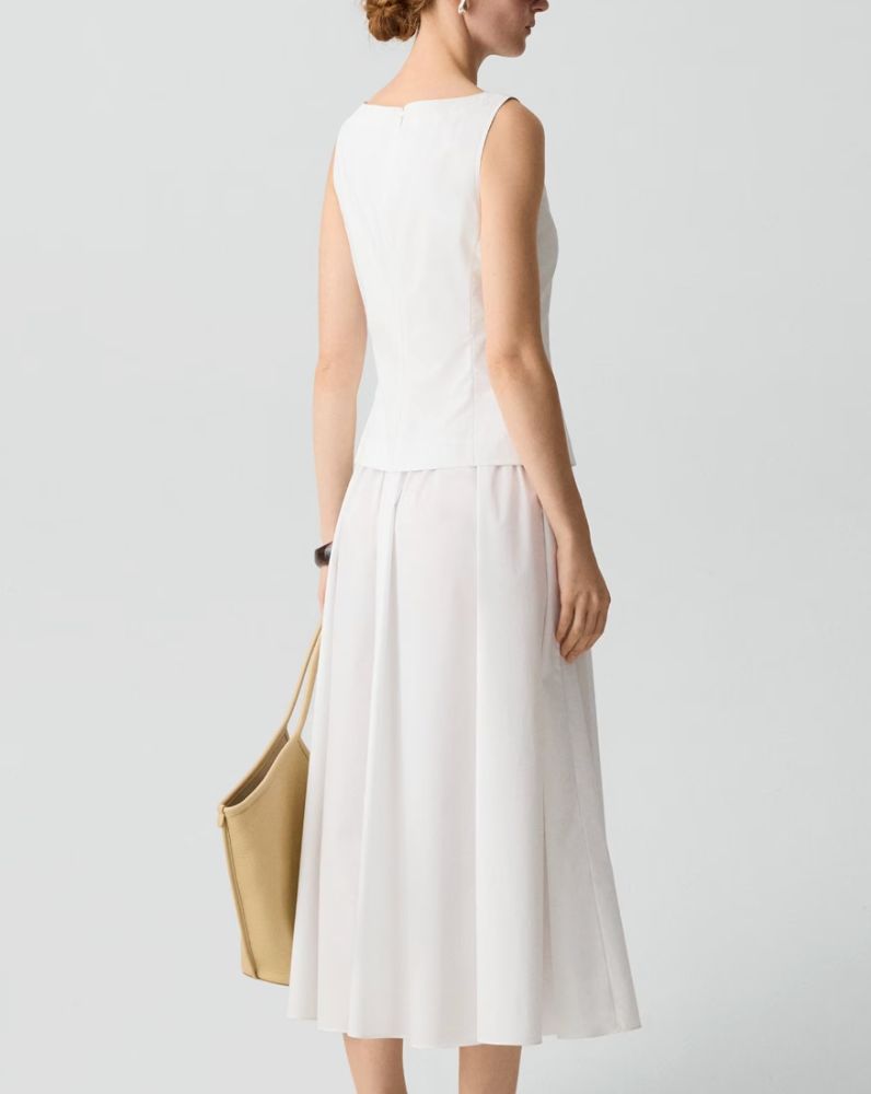 Theory White Boatneck Dress by Theory - Pickle Theory White Boatneck Dress by Theory - Pickle