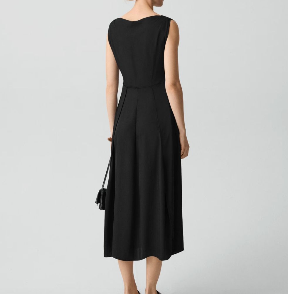 Theory Black Drape Dress by Theory - Pickle Theory Black Drape Dress by Theory - Pickle