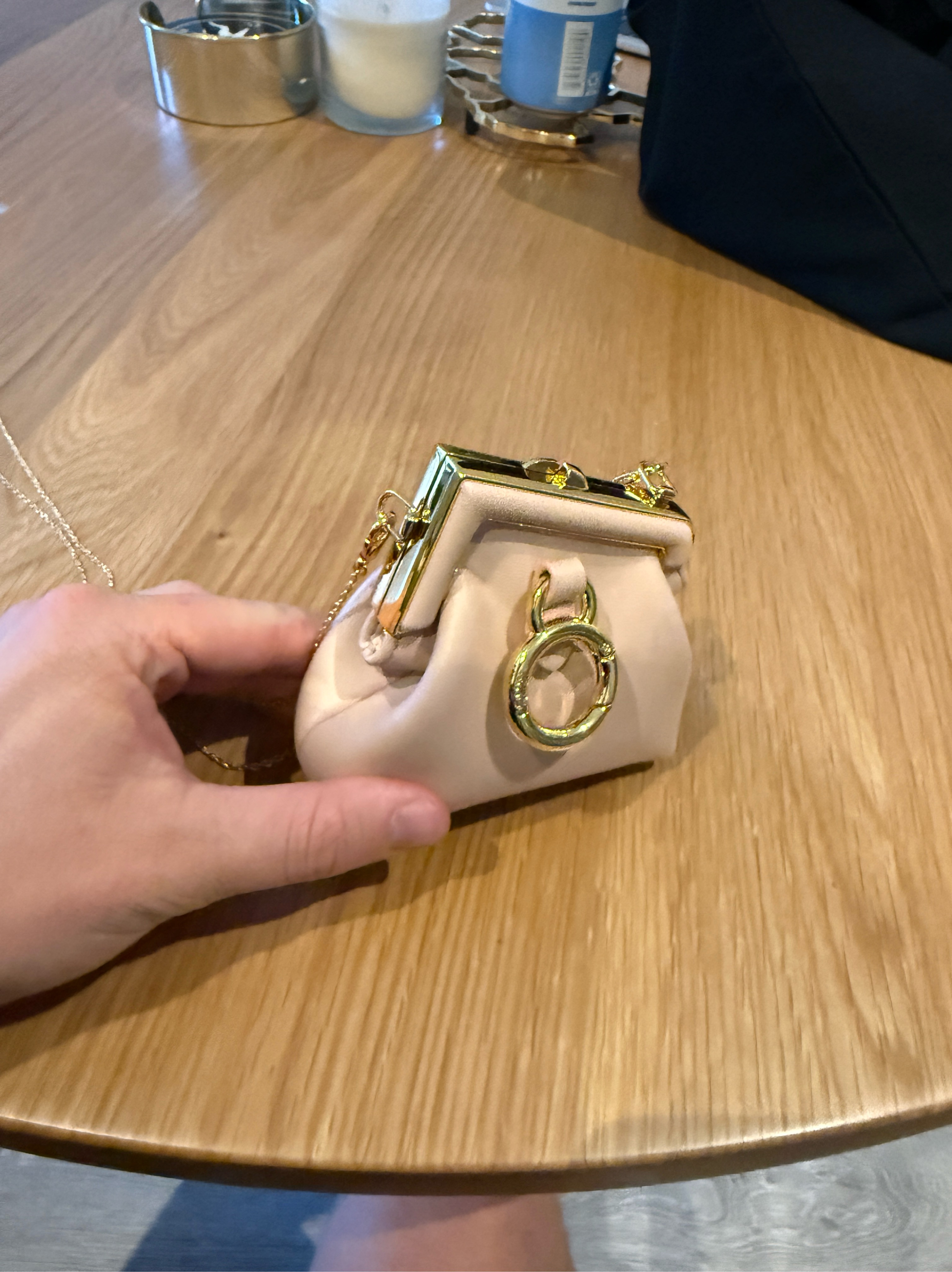 Cream Leather Frame Shoulder Bag by Fendi - Pickle