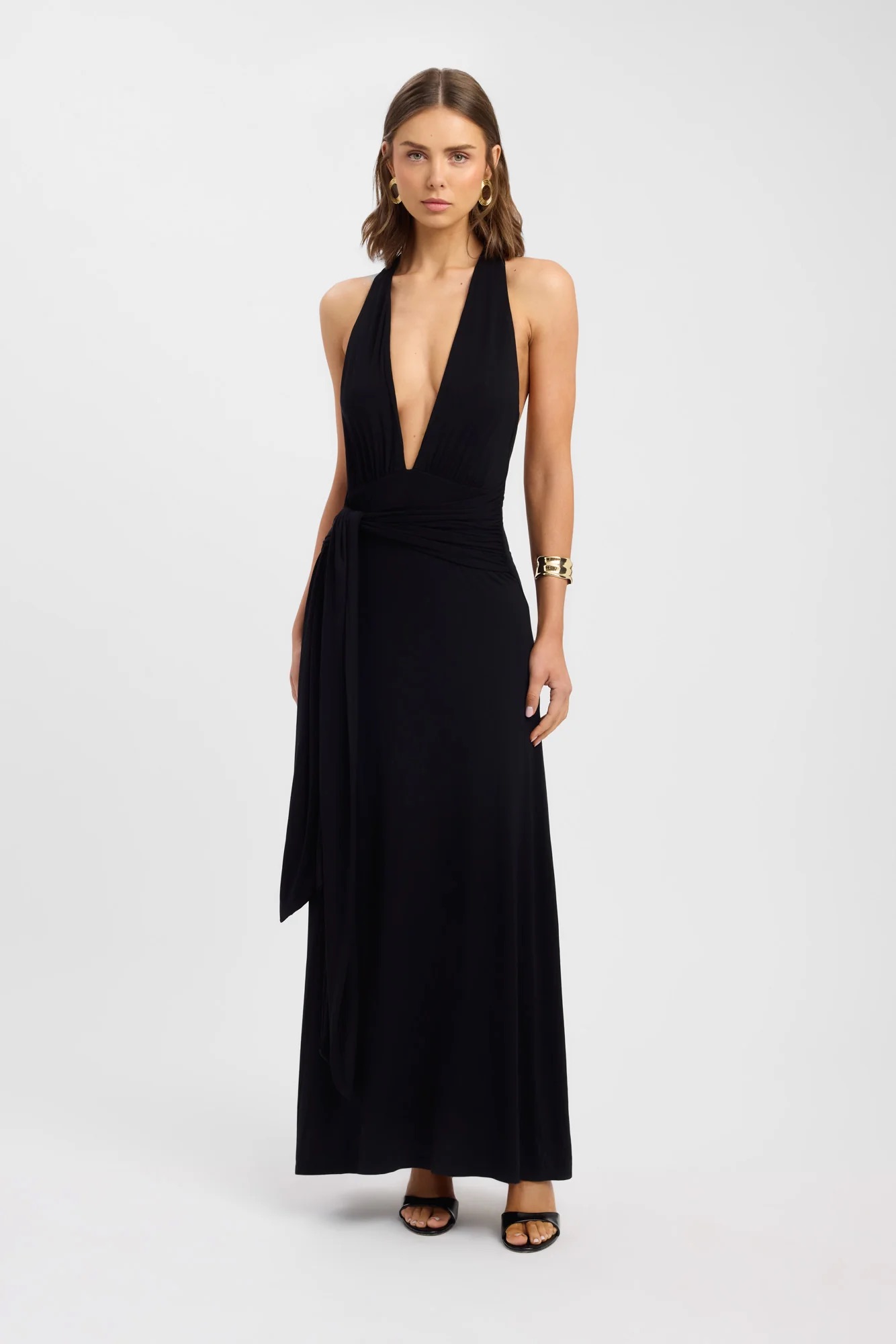 Kookai Jasmine Black Halter Wrap Maxi Dress by Kookai - Pickle Kookai Jasmine Black Halter Wrap Maxi Dress by Kookai - Pickle