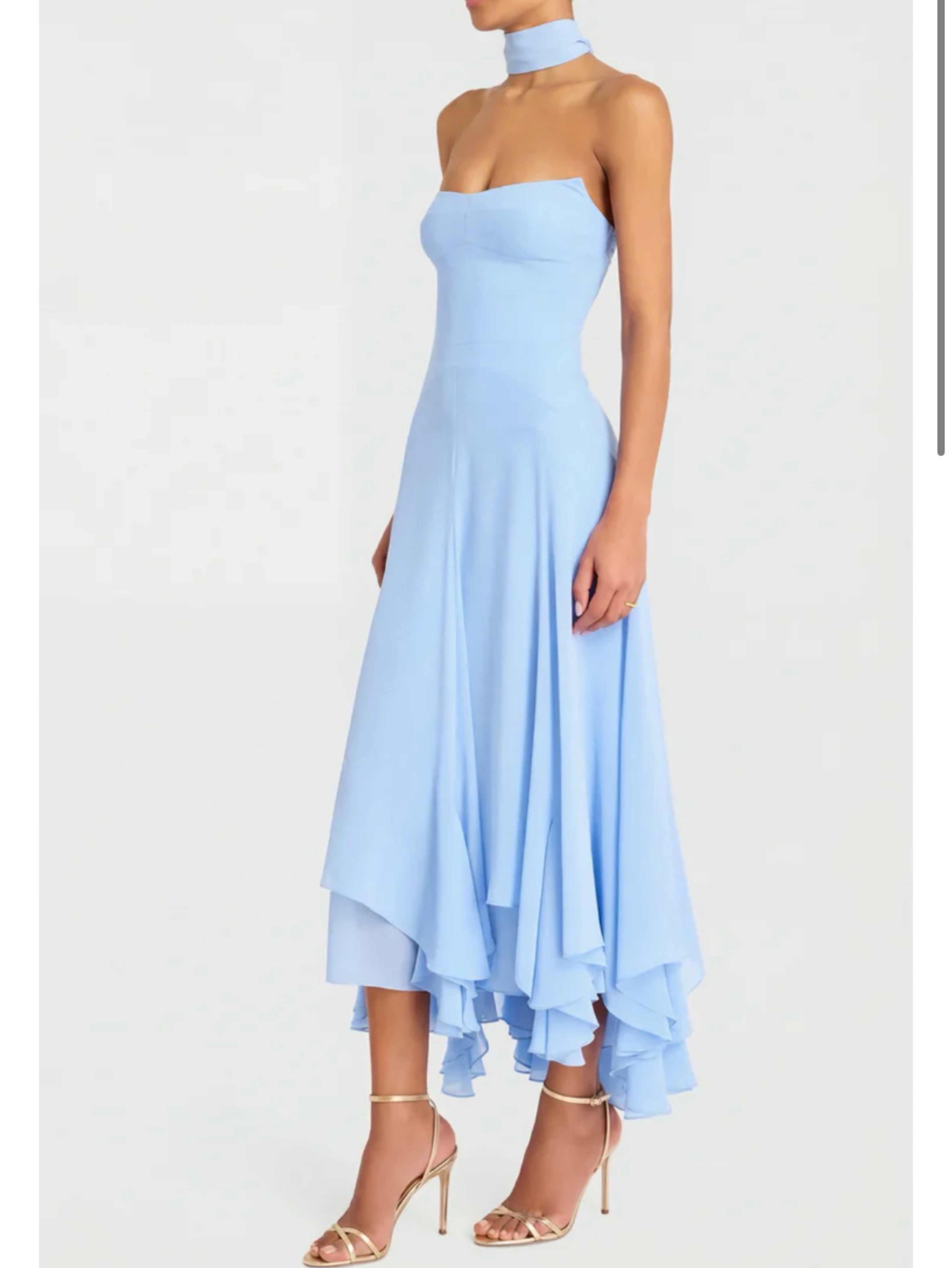 amanda uprichard blue strapless dress Strapless Mini Fae Dress in English Blue Toile | L