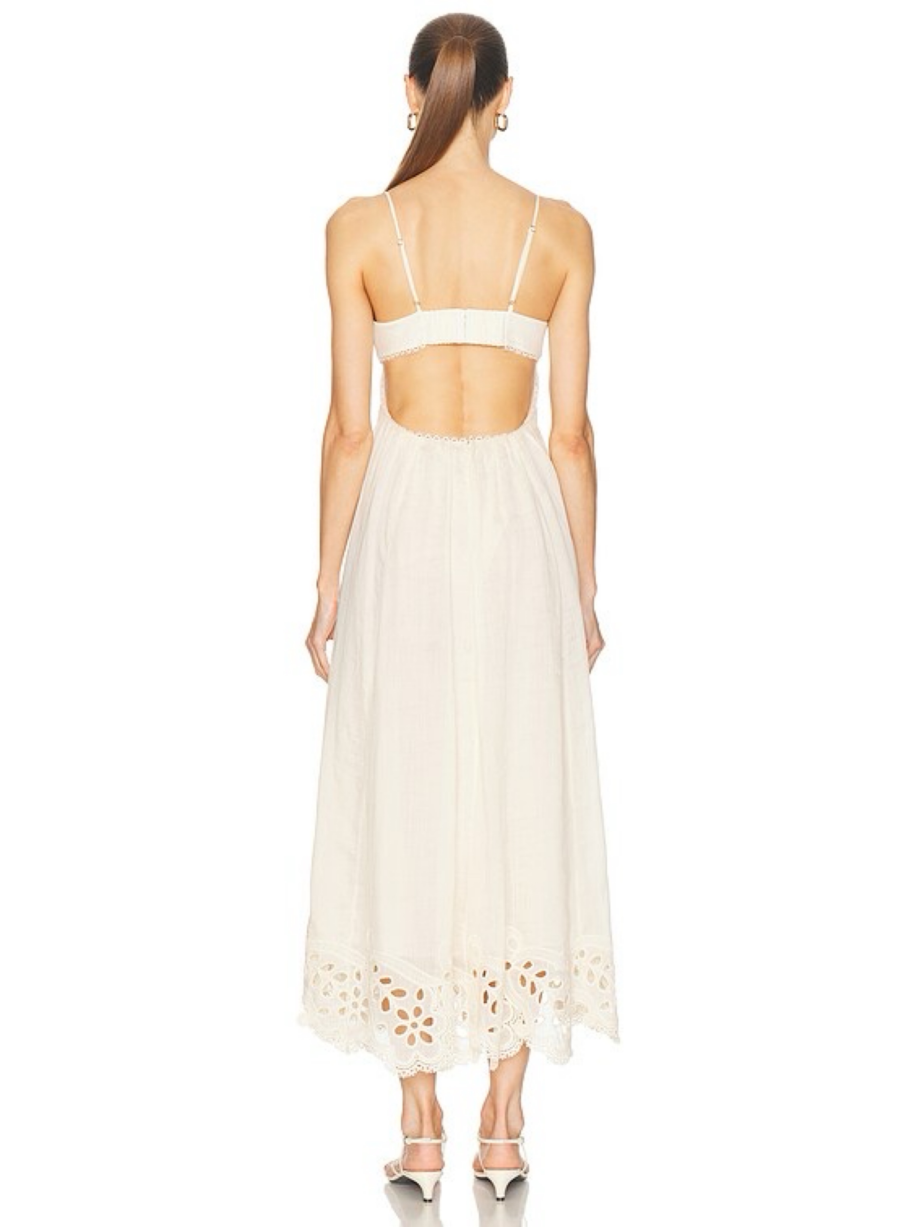 Zimmerman Coco Embroidered Ramie Dress by ZIMMERMANN - Pickle