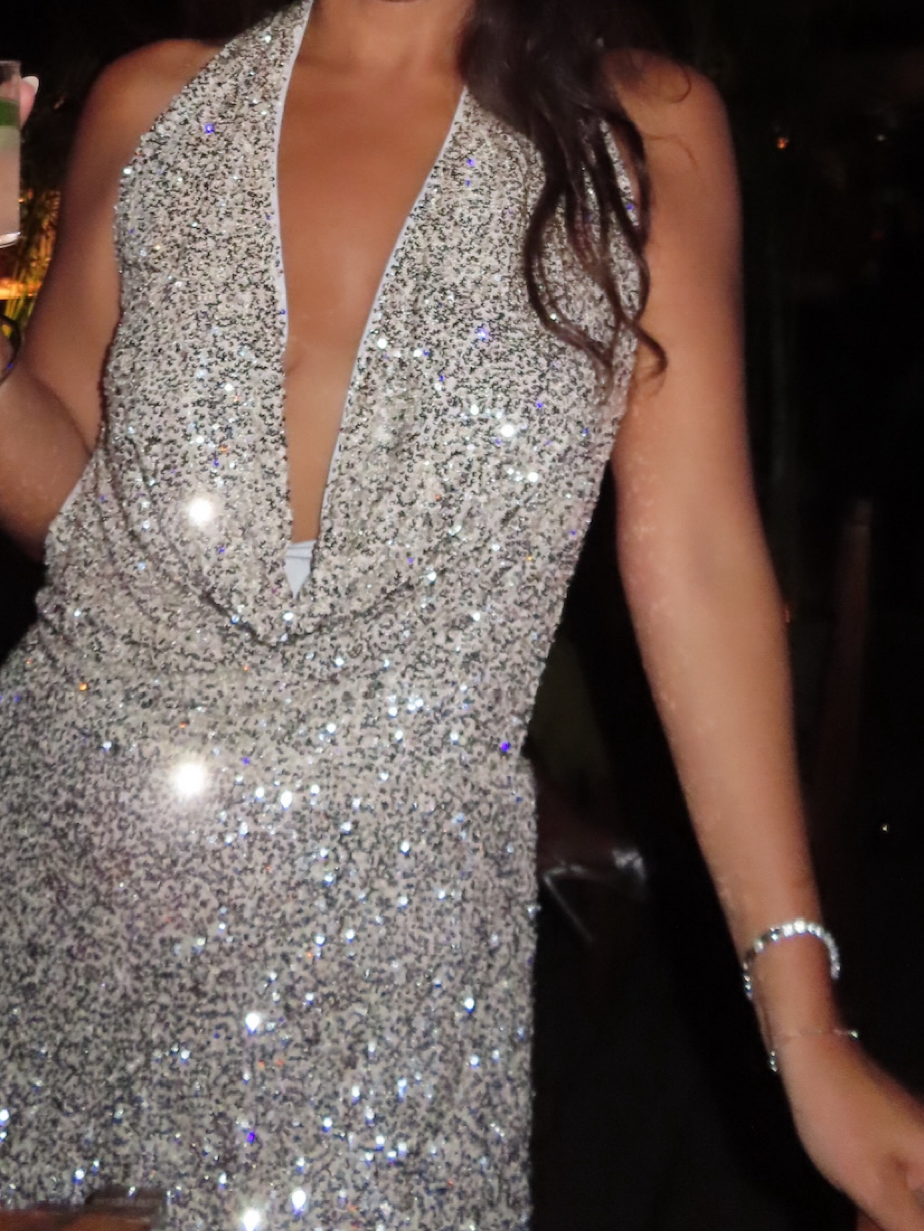 Aeron Sequin Mini Dress - Silver