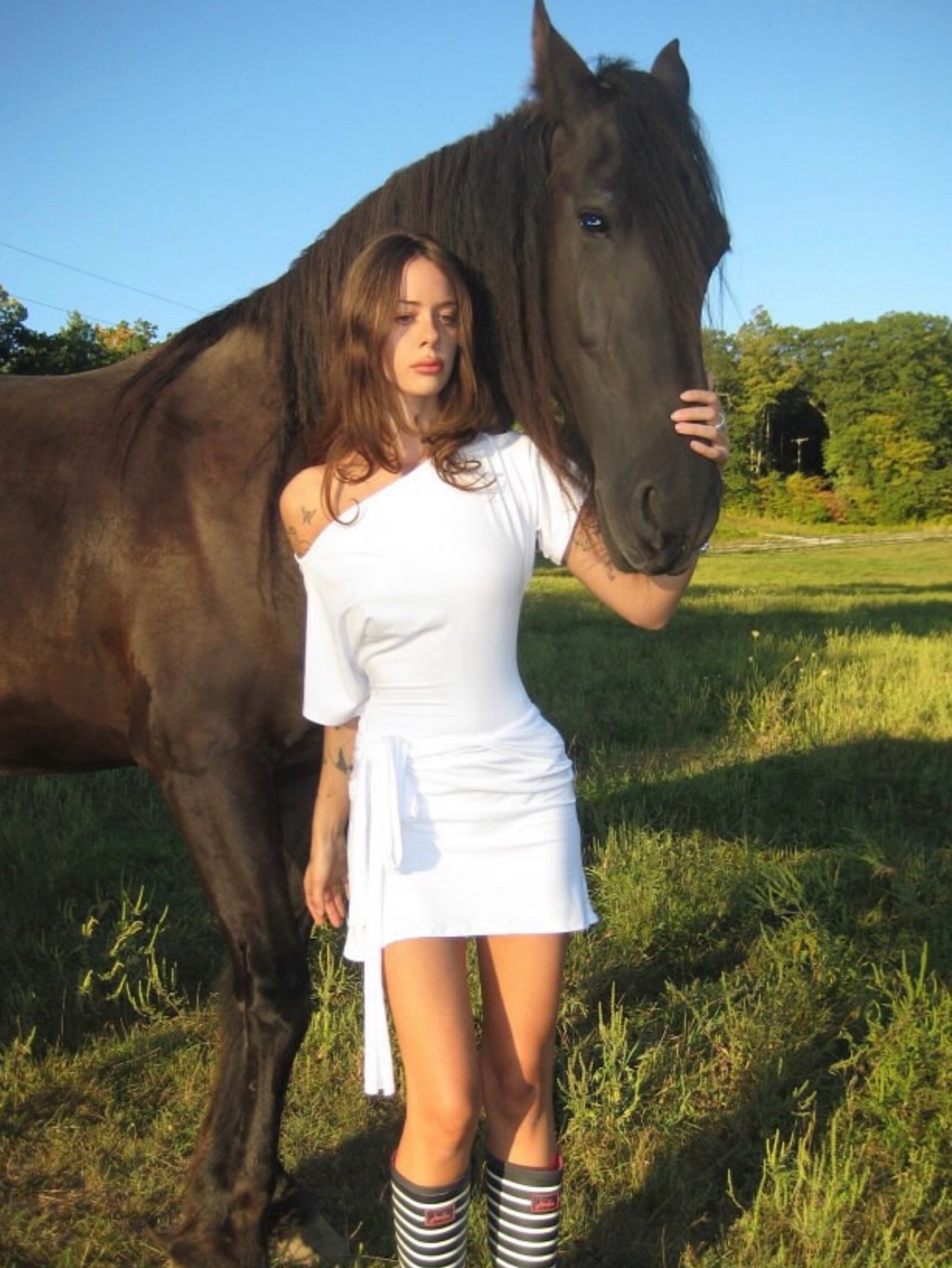 Of Planet Earth Serein Dress In White