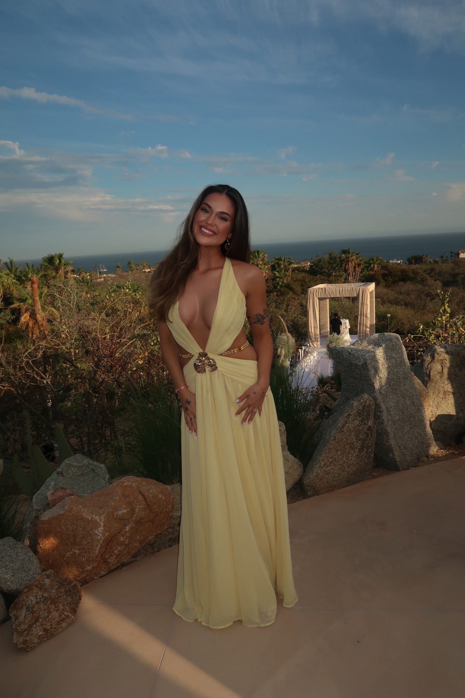 babyboo yellow dress Jillian Maxi - Lemon | Strapless Elegance Spaghetti shoulder straps Yellow Maxi Dress - Vixen