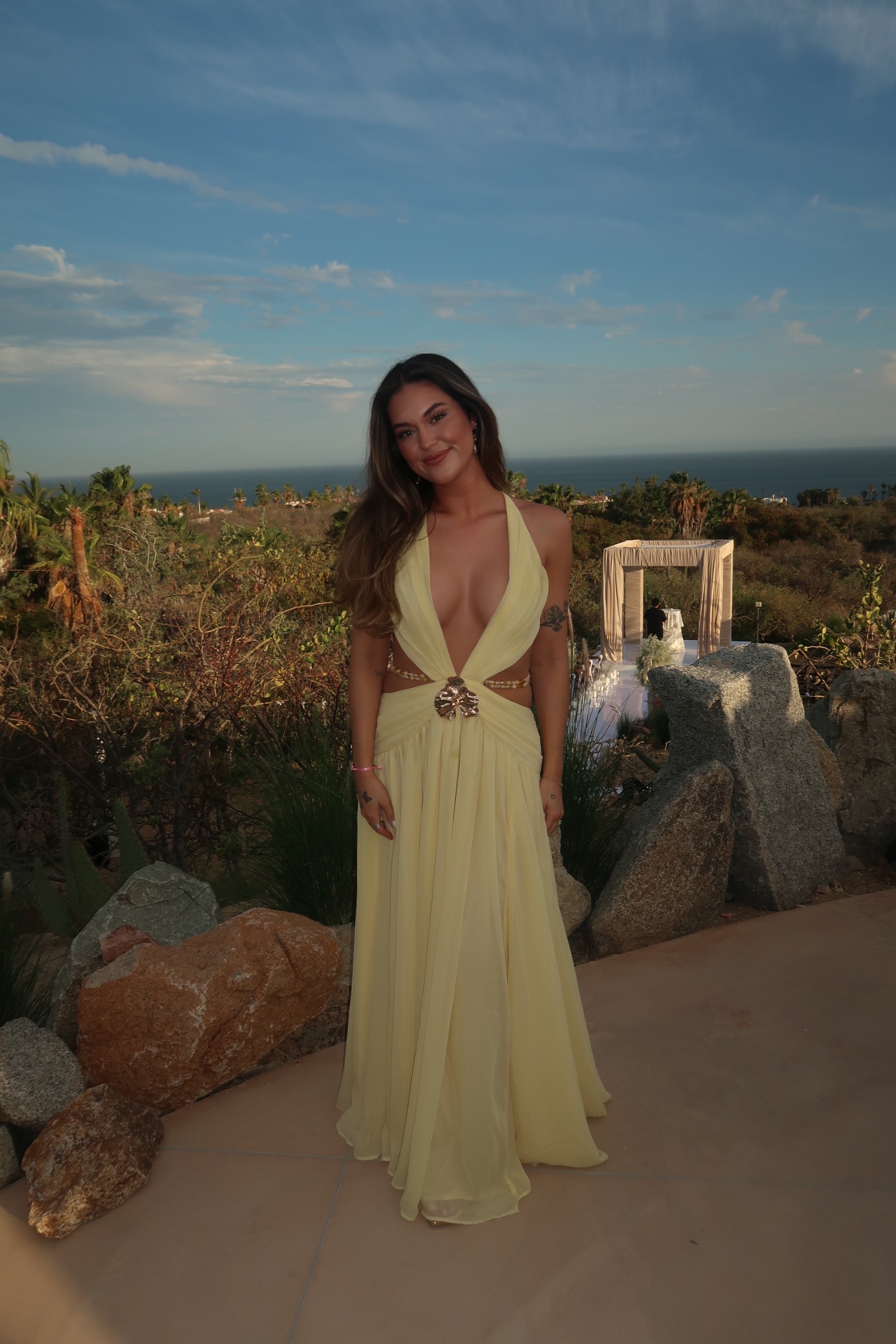 Babyboo Yellow Chiffon Maxi Dress by Babyboo - Pickle