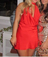 nova mini dress lovers and friends Lovers and Friends x Maggie MacDonald Nova Mini Dress in Cherry Red