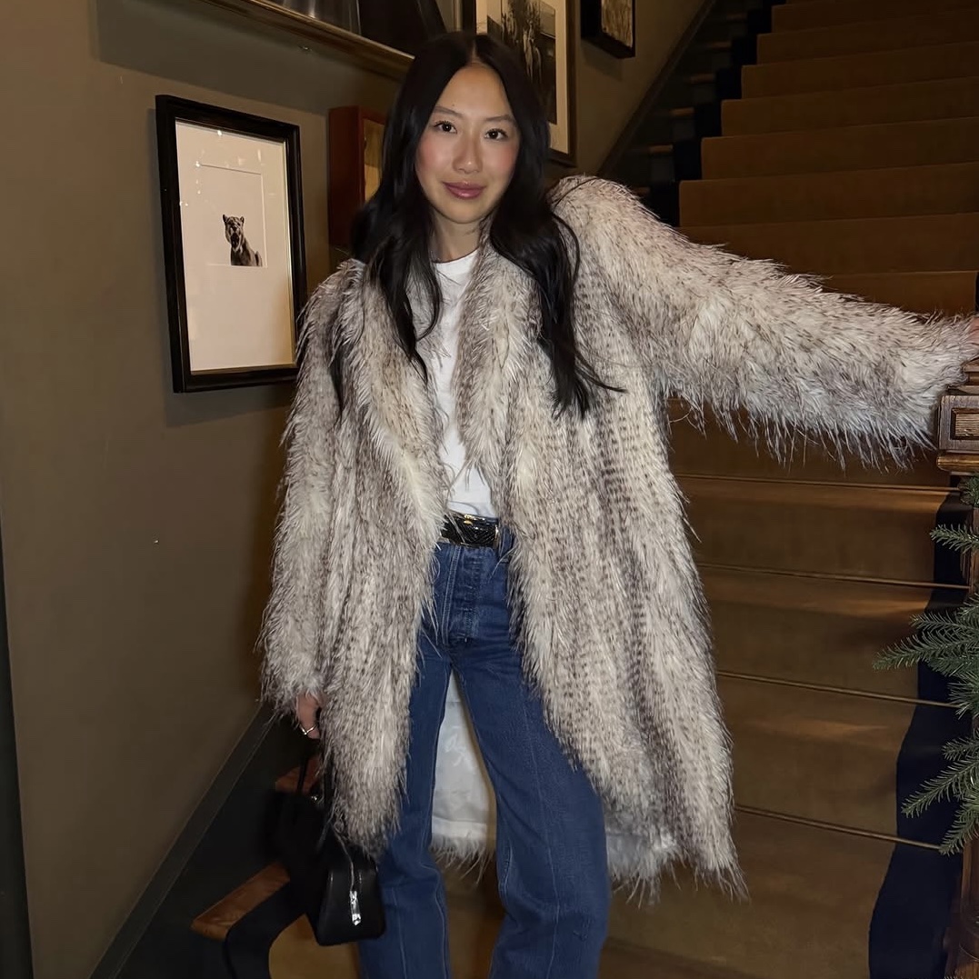 【未使用品】Acka. classical fur coat ファーコート Nana Jacqueline Sofia Fur Coat Pattern Tan by Nana Jacqueline - Pickle