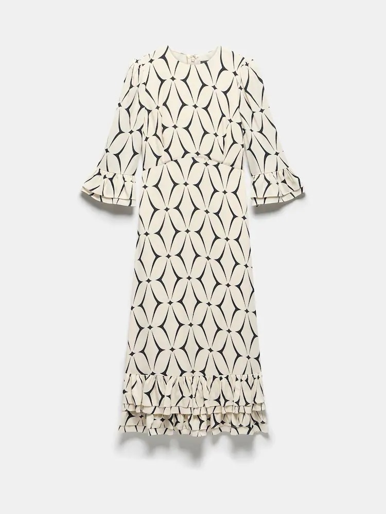 mint velvet embroidered dress Mint Velvet Women's Cotton Blend Floral Maxi Dress - Ivory/Cream - Size 12