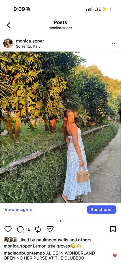 thats so fetch blue floral dress Light Print Maxi by Color:M-Mustard Yellow double lined material related:maruko-dress-satin-black Azazie Easton