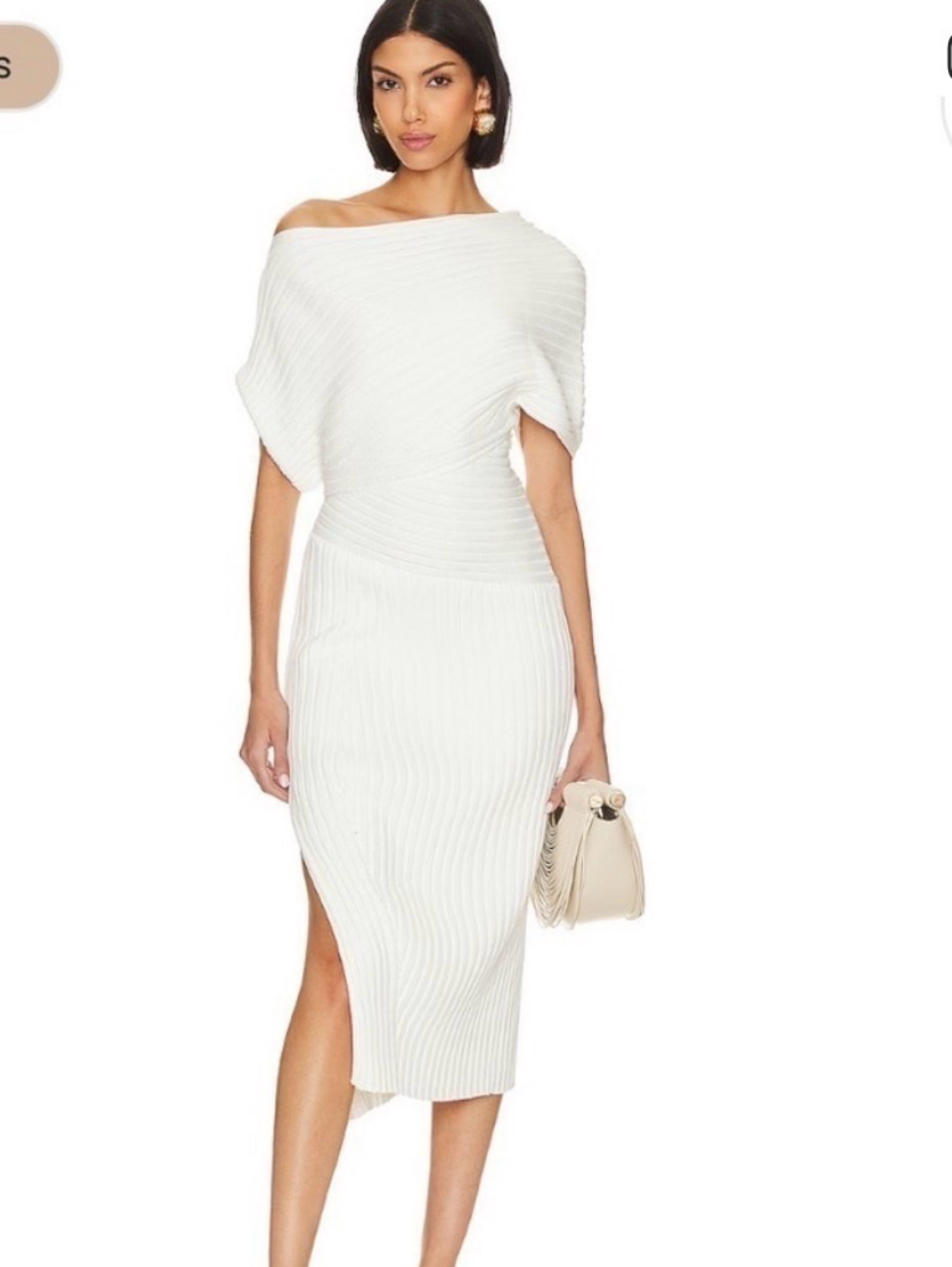 cult gaia naunet knit dress Naunet Knit Dress in Off White