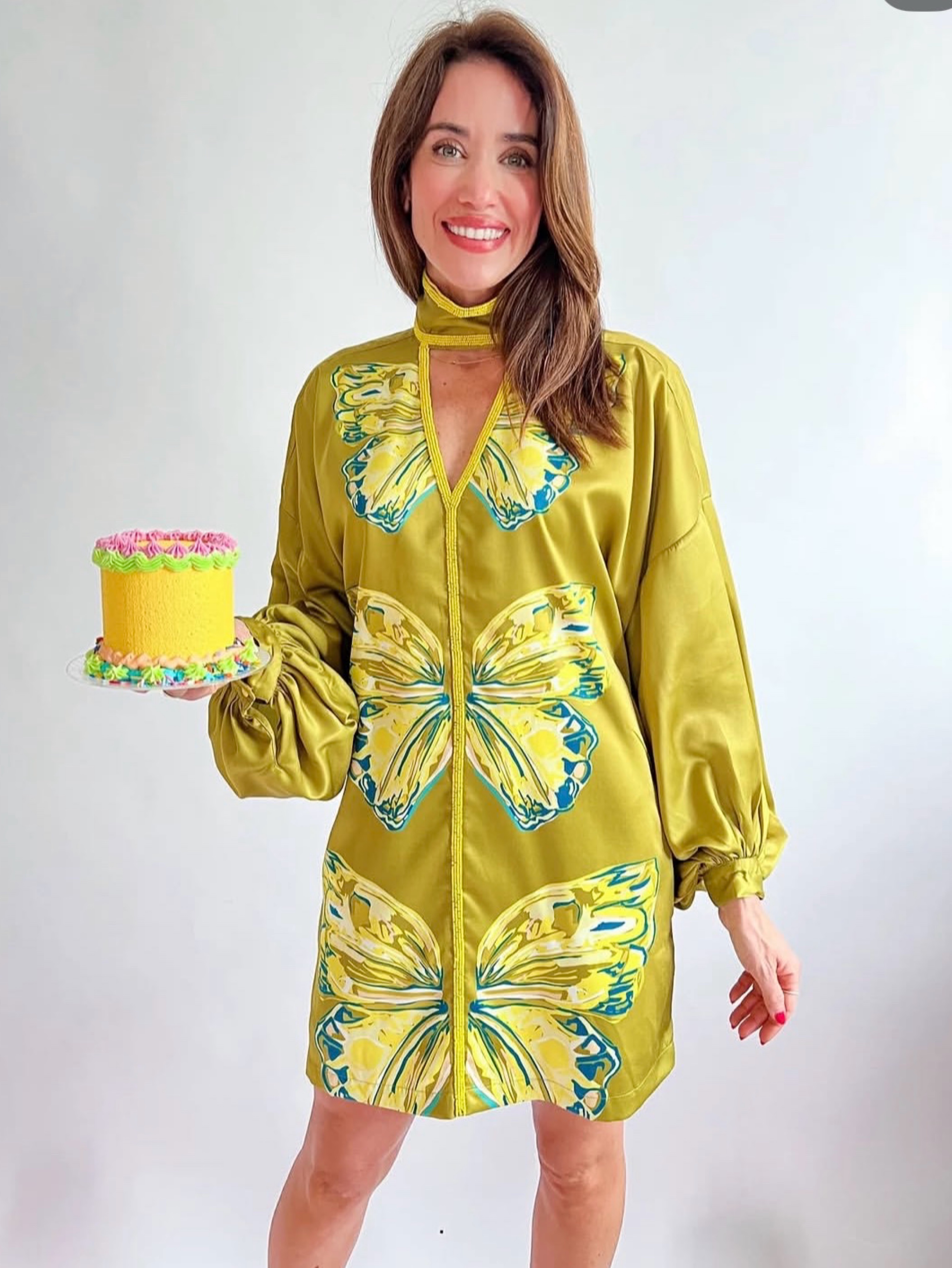 silk butterfly print dress Our maxi butterfly custom print dress follows the same logic as our silk  robes, but with a more elevated finish that does not require layering. For  a boho chic feel, add a