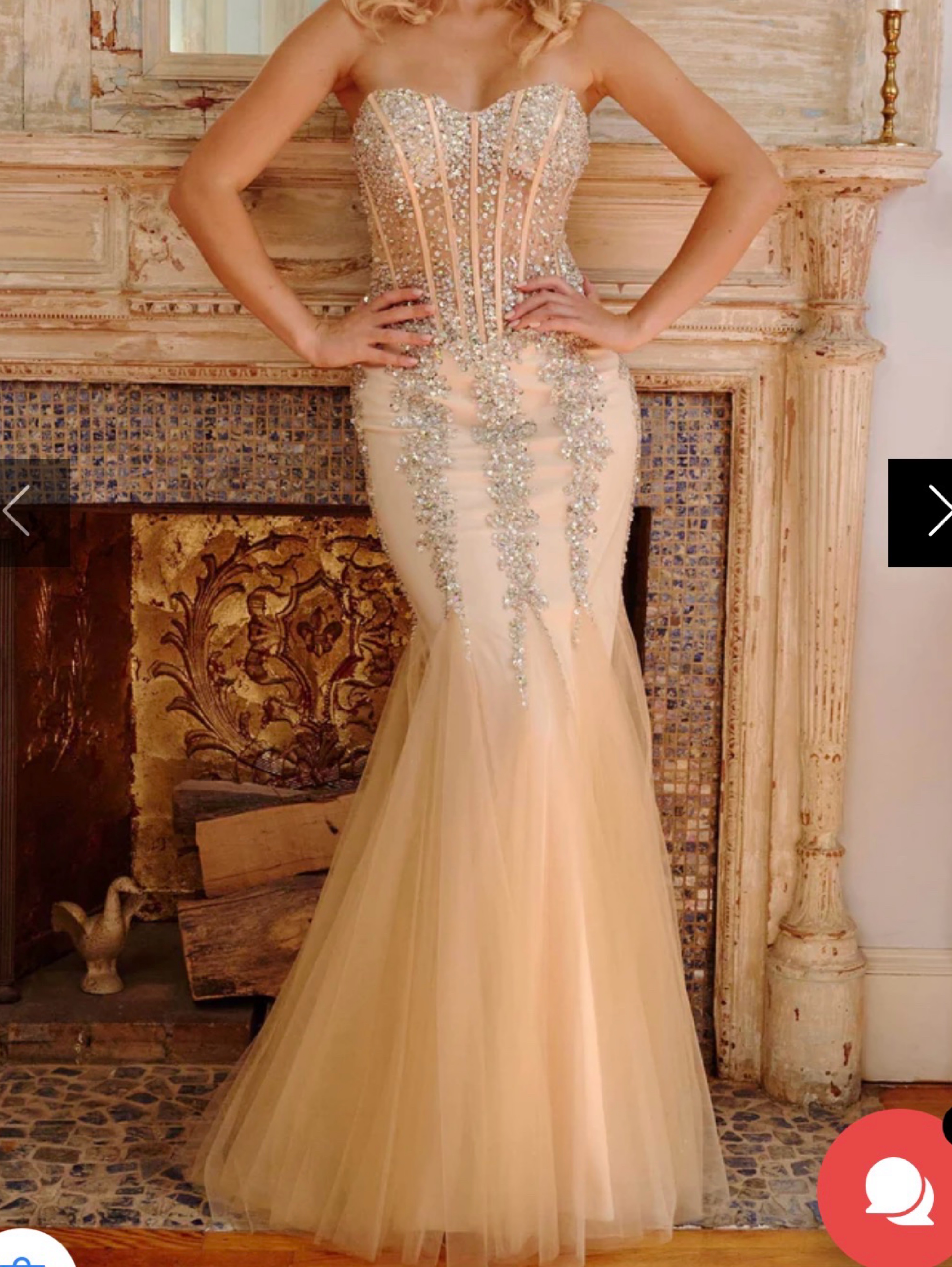 jovani pink mermaid prom dress Blush Pink V Neck Mermaid Gown 48712