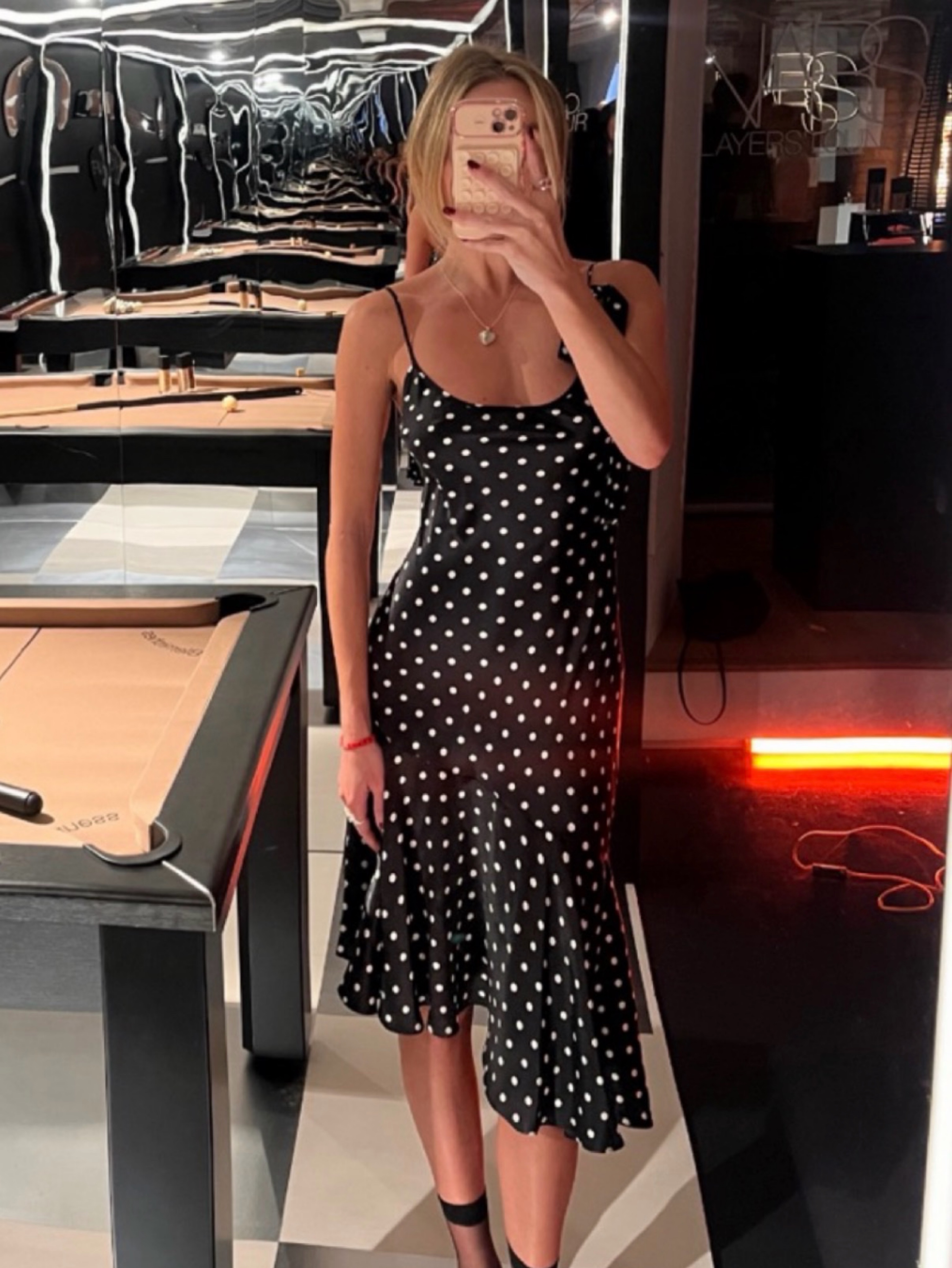 Realisation Par Cassidy black white polka dot dress