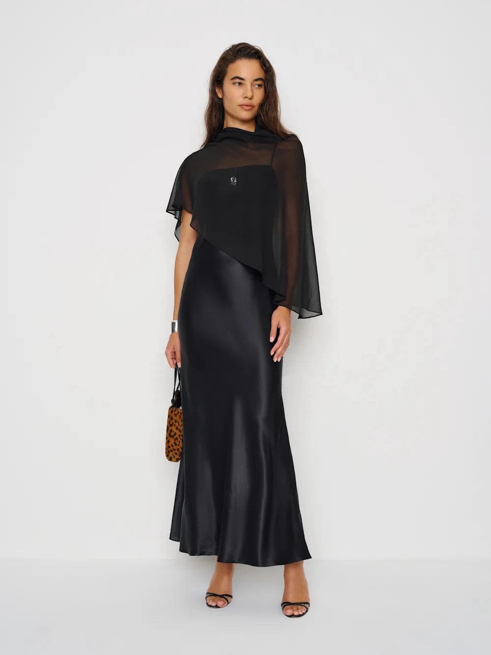 Reformation Lilibeth silk Black dress