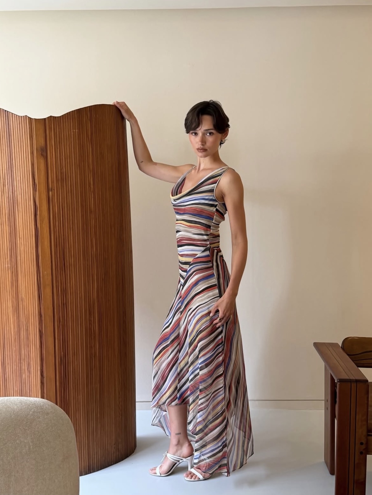 Realisation Par Cora in Mirage Stripped dress - S