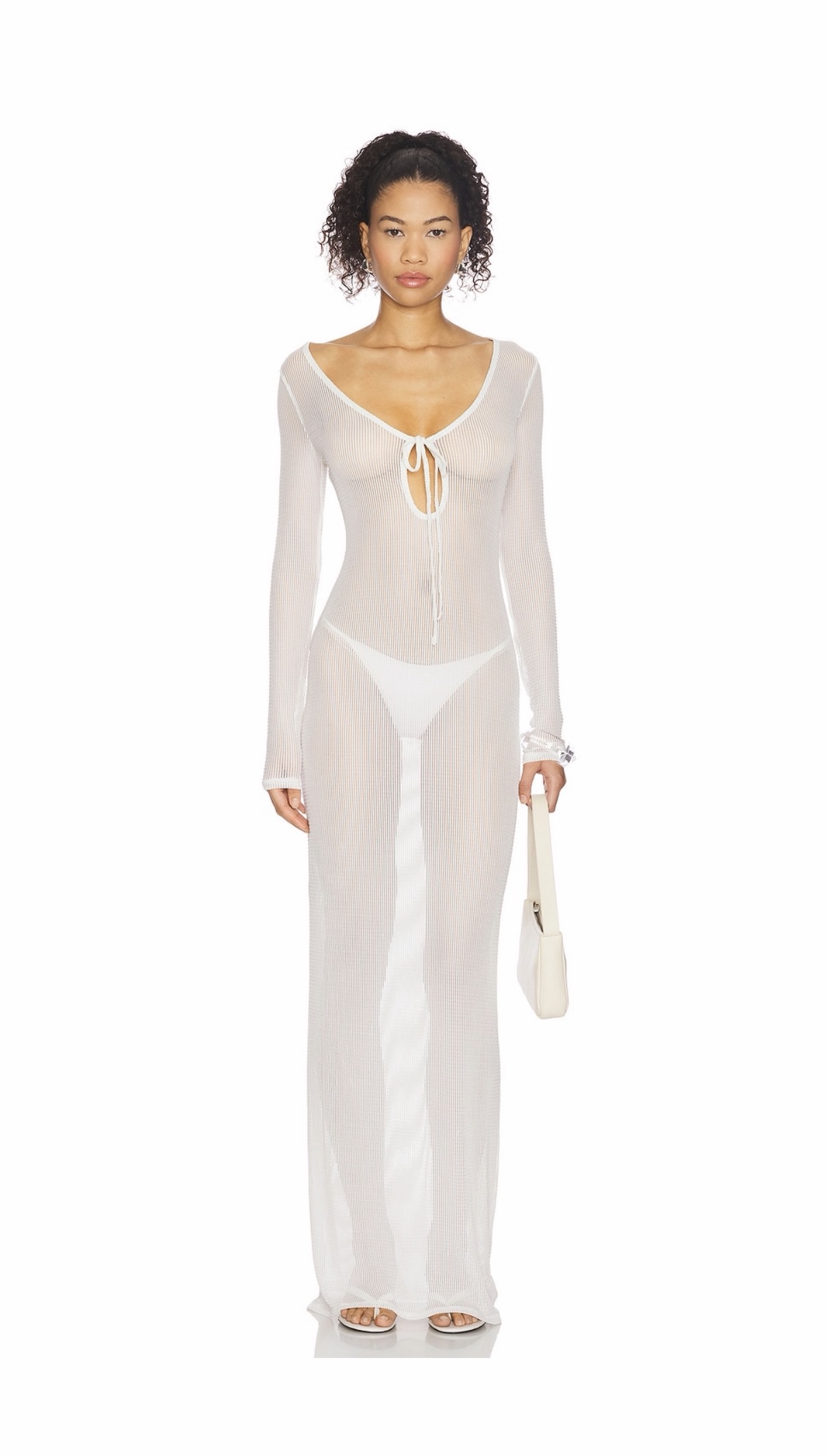 Lovewave Maxi Dress in White