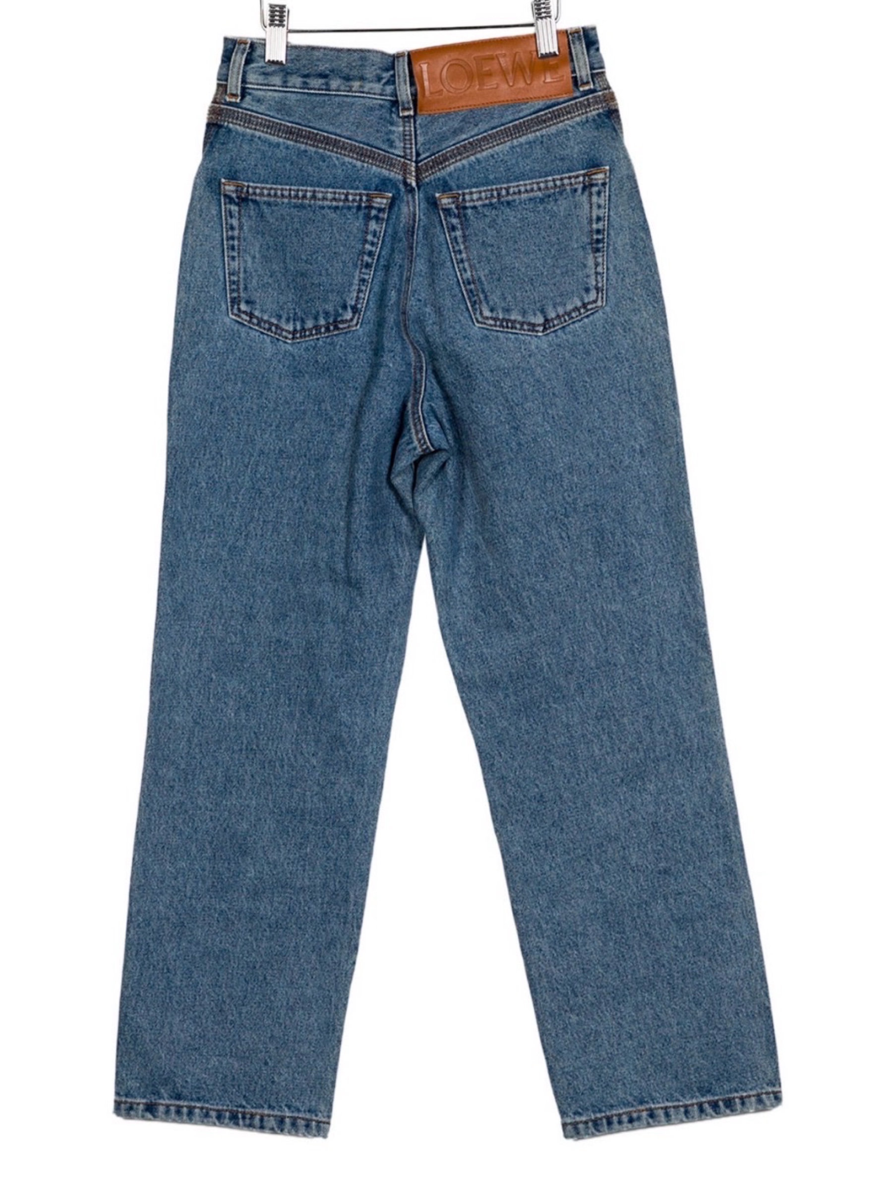 Loewe Blue Denim Jeans with Embroidered Logo by Loewe | Pickle
