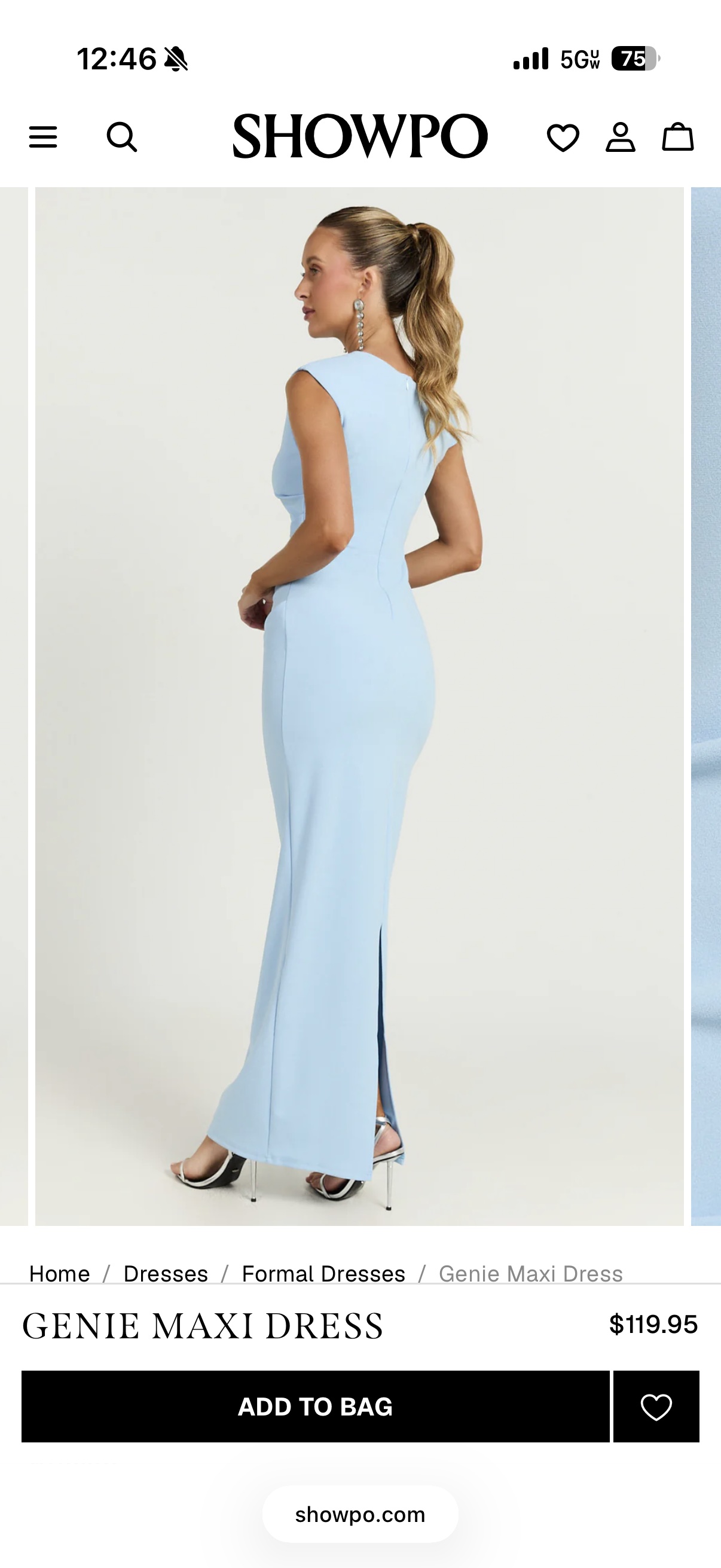 showpo light blue dress Bryonie Mini Dress