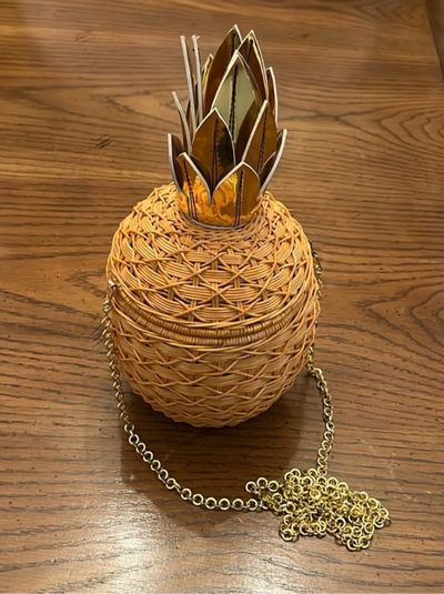 Serpui Woven Straw Pineapple Handbag by Serpui | Pickle