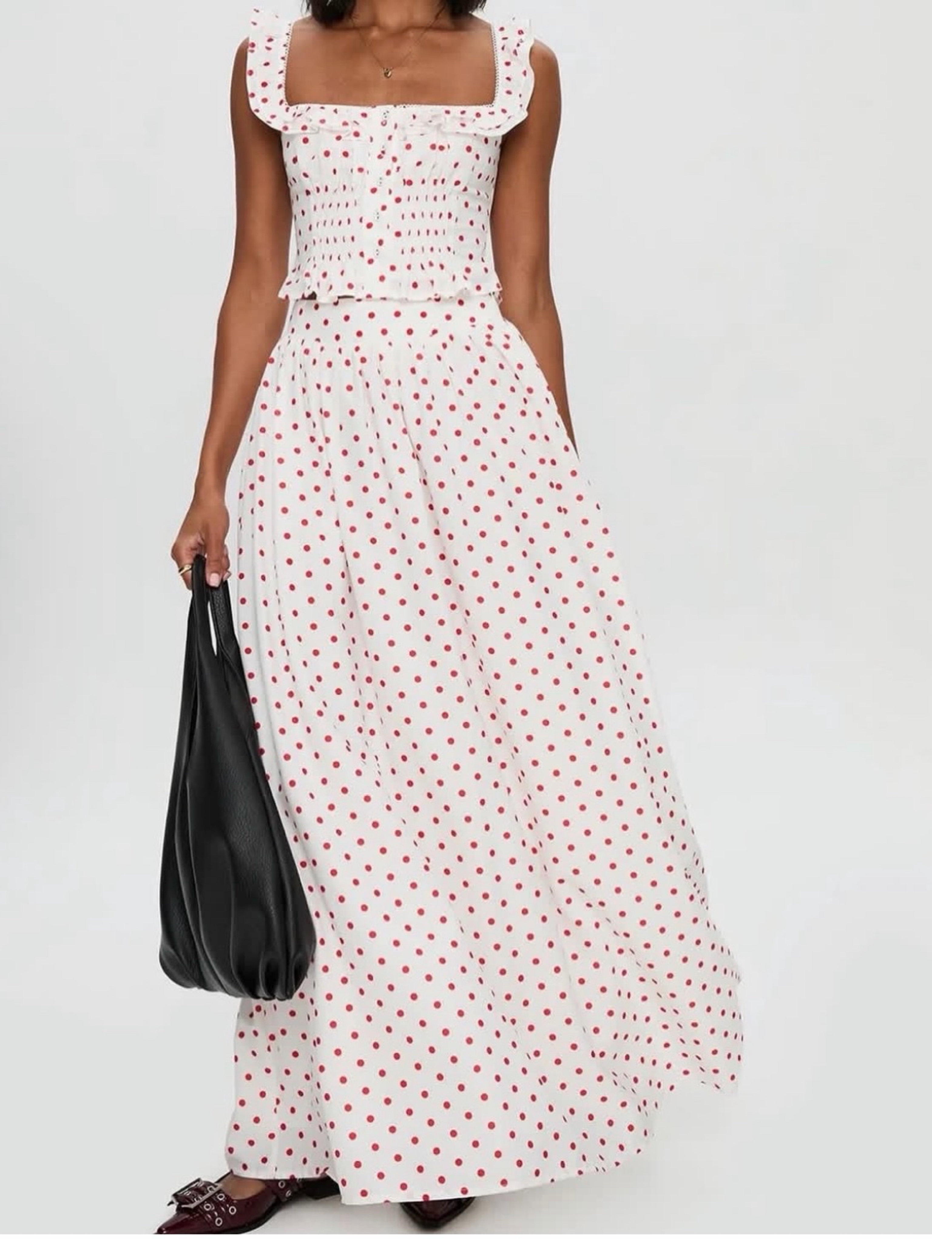 Princess Polly Maxi skirt set polka dot