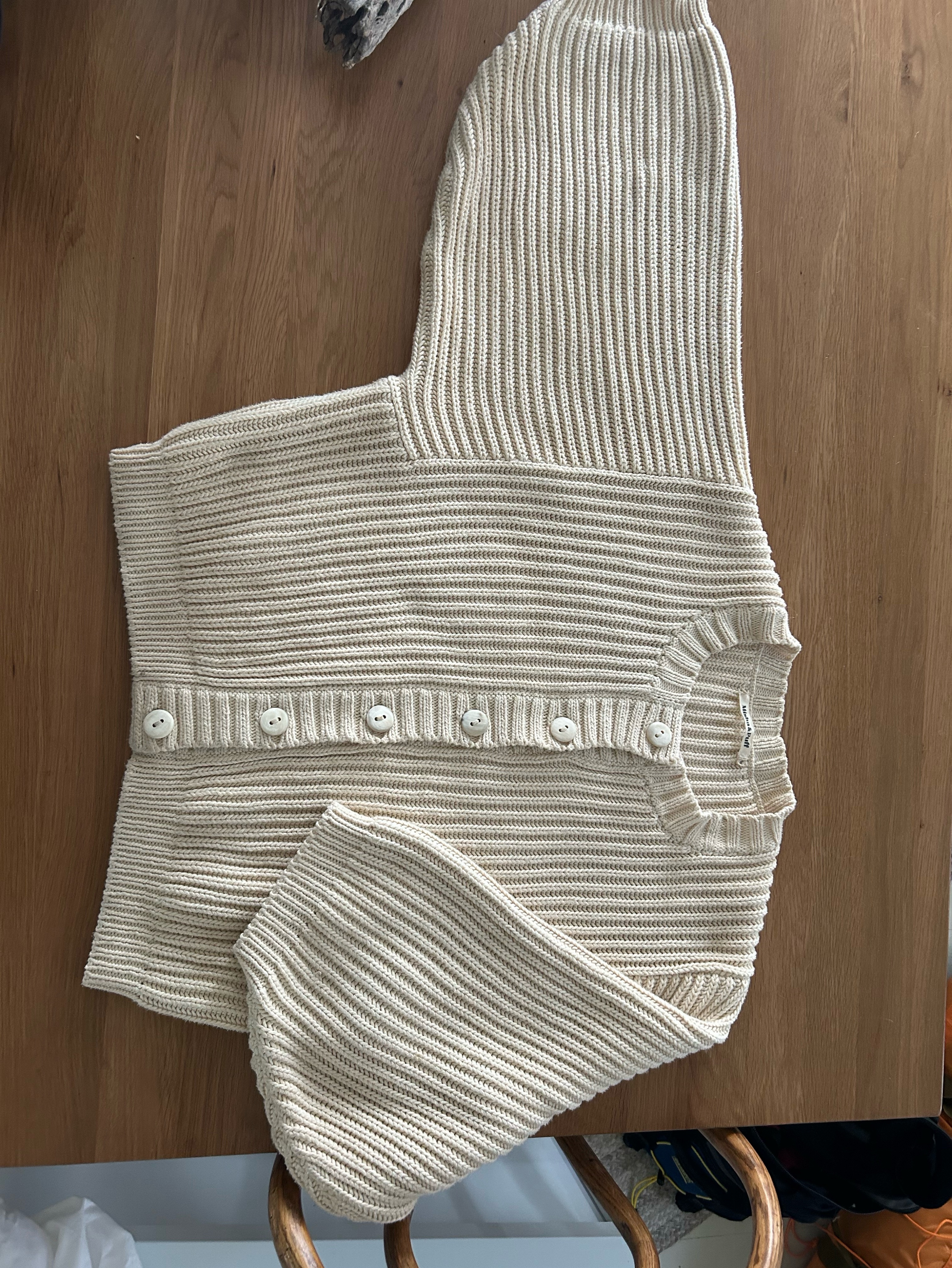 Misha and Puff fisherman cardigan by Misha and Puff - Pickle
