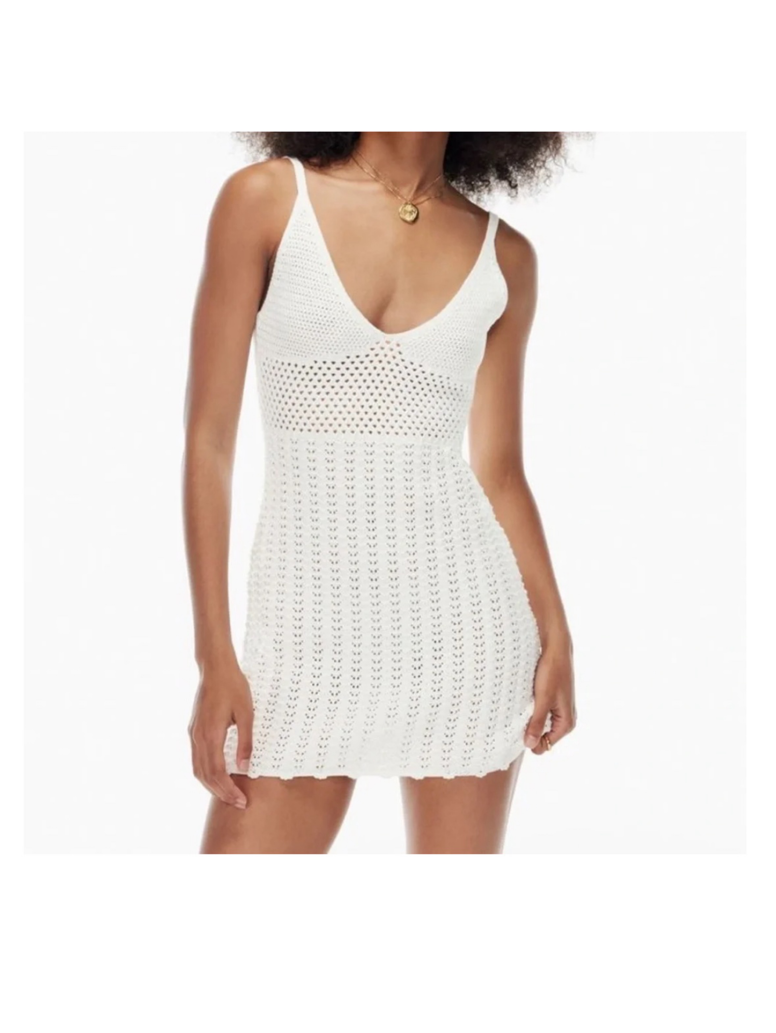 aritzia white cotton dress White Dresses