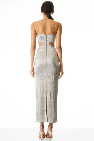 Alice + Olivia Havana Metallic Cut Out Maxi Dress by Alice + Olivia