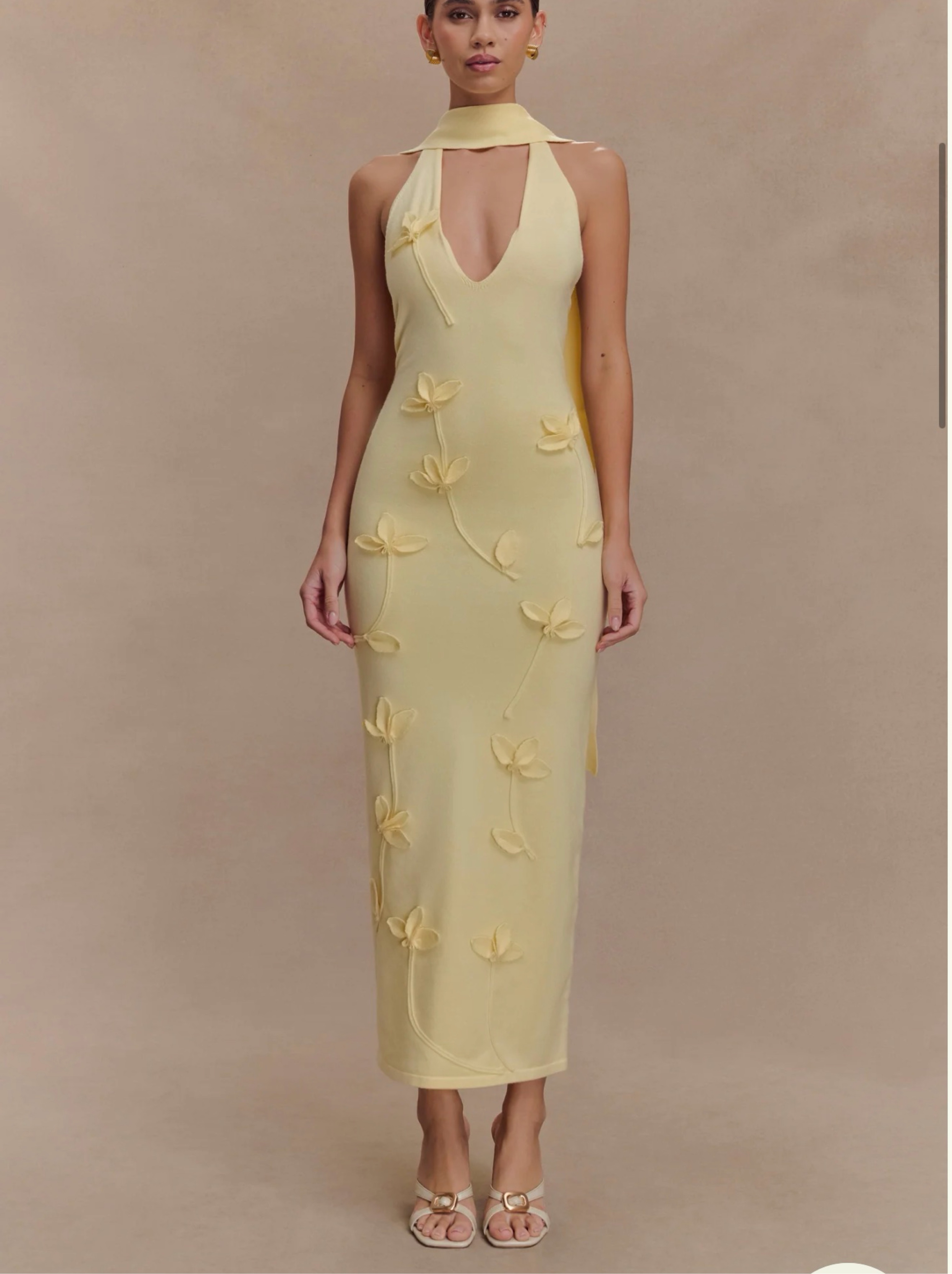 floral knit midi dress Allegra Floral Knit Midi Dress