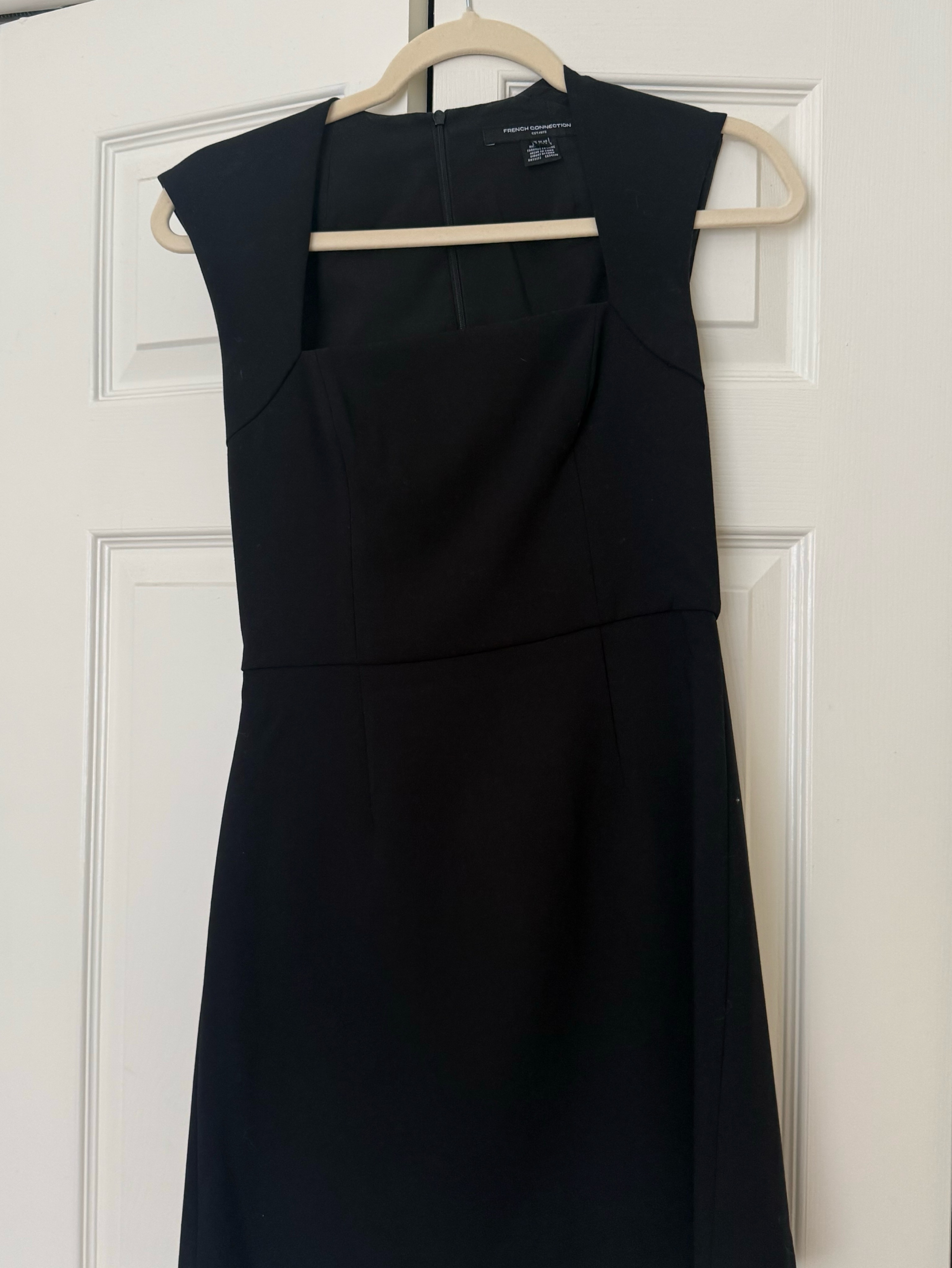 ruth whisper a line dress French Connection Women's Whisper Ruth Square Neck Dress, White, 12