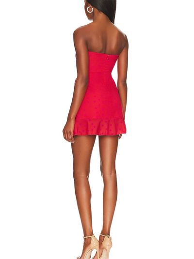 more to come red dress MORE TO COME Chara Maxi Dress in Red