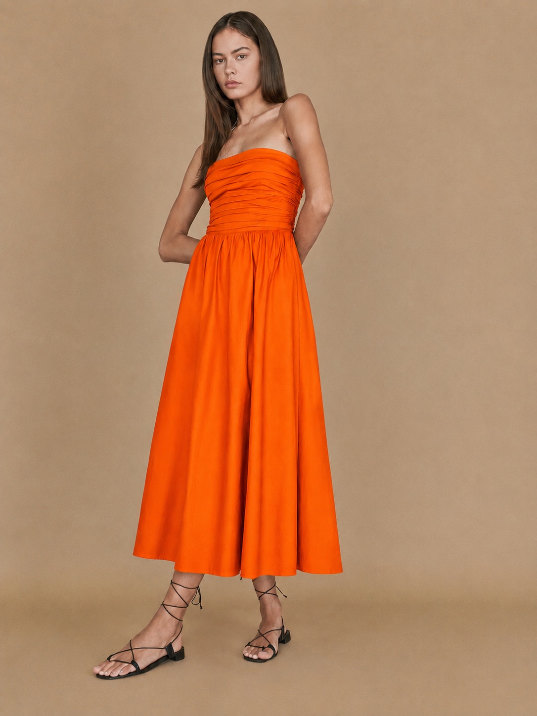 reformation orange dress Orange Reformation Dress by Reformation