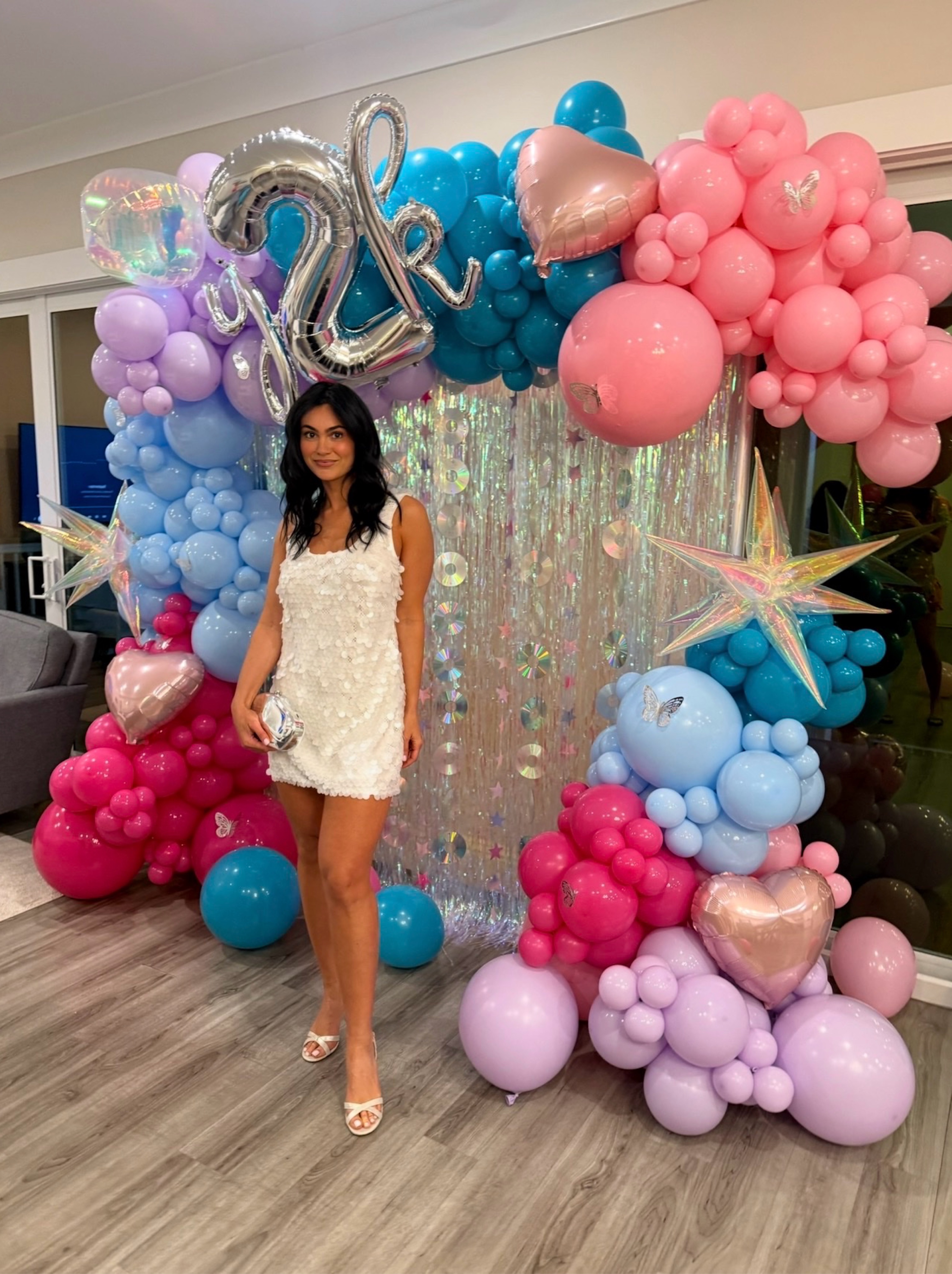lovers and friends pink sequin dress Lovers and Friends Mia Embellished Mini Dress in Pink Sequin Floral