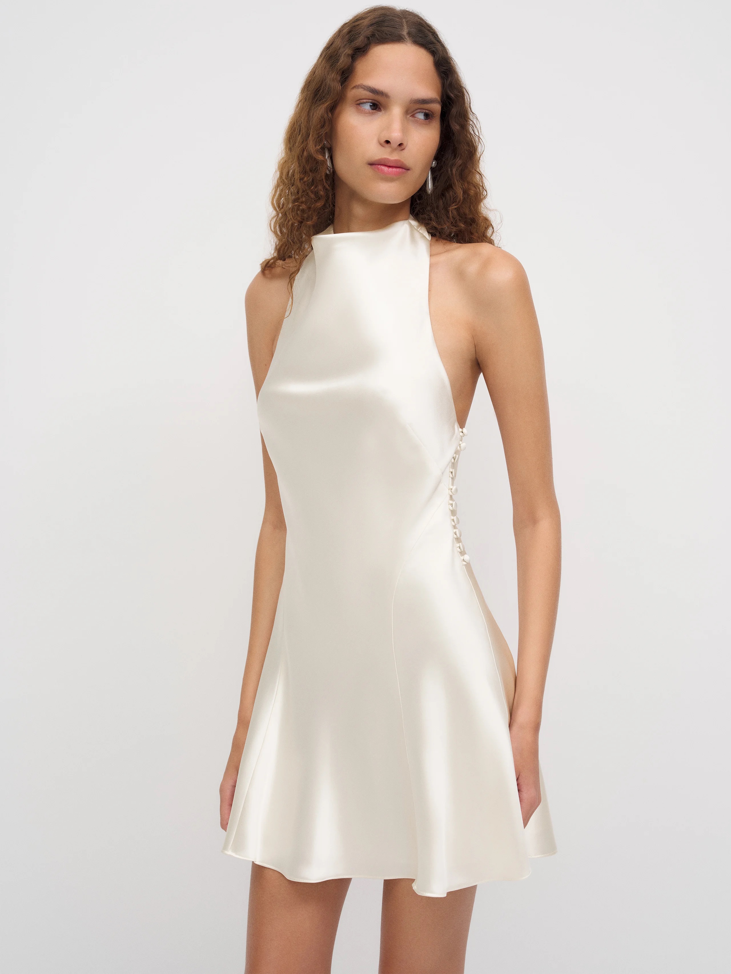 roy satin dress reformation Reformation, Roy Satin Dress New Wedding Dress Save 41%