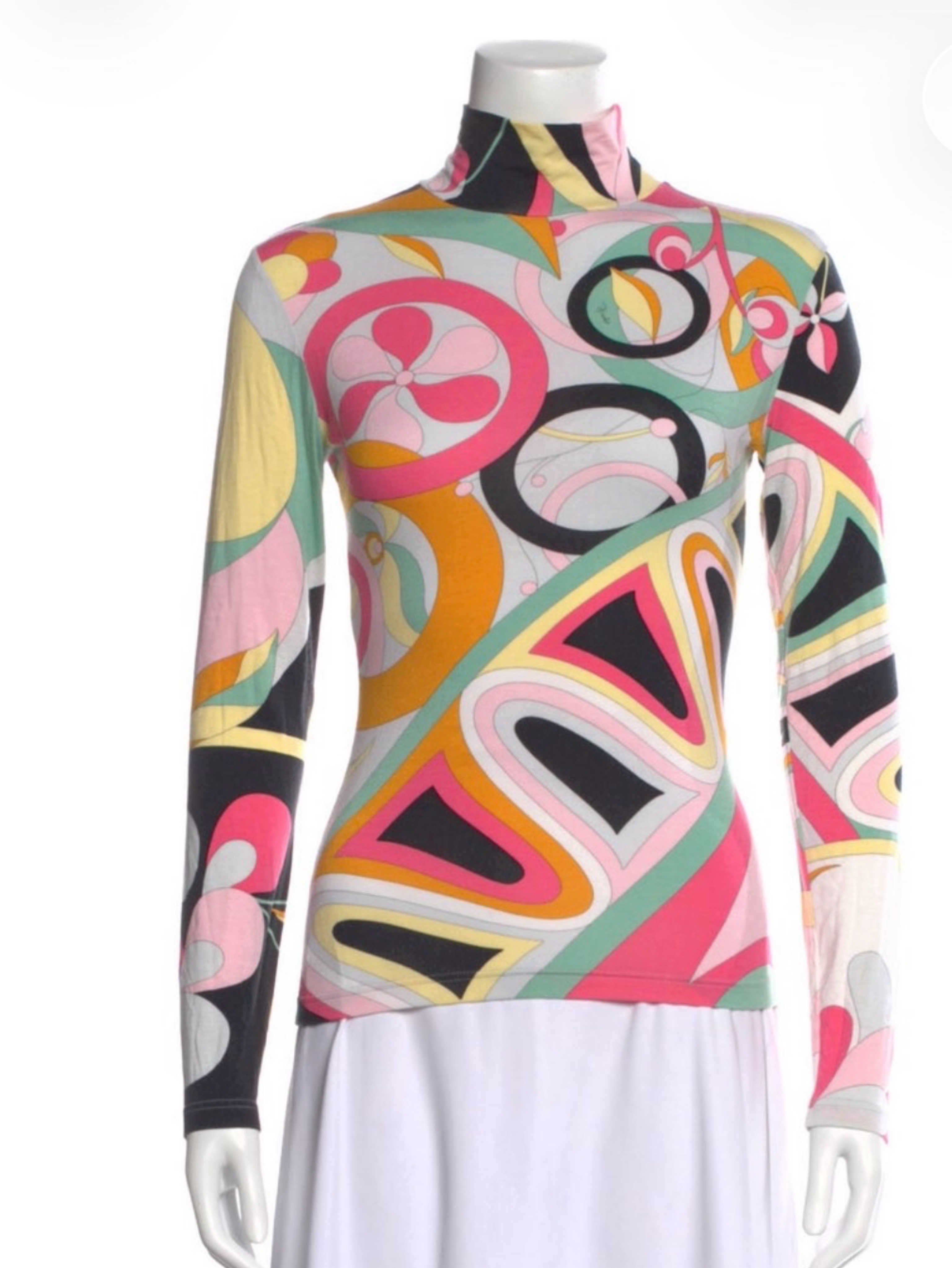 Pucci Rossignol Quarter Zip Pullover Top by Emilio pucci | Pickle