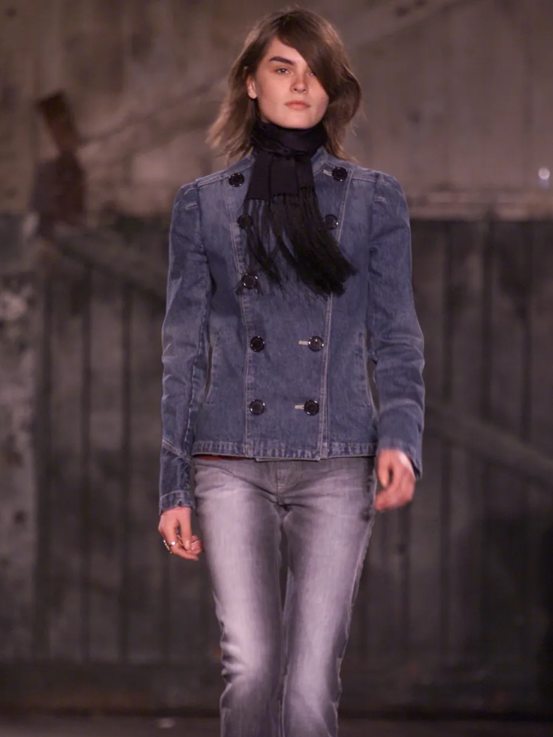 Marc by Marc Jacob's fall 2001 double breast denim jacket by Marc