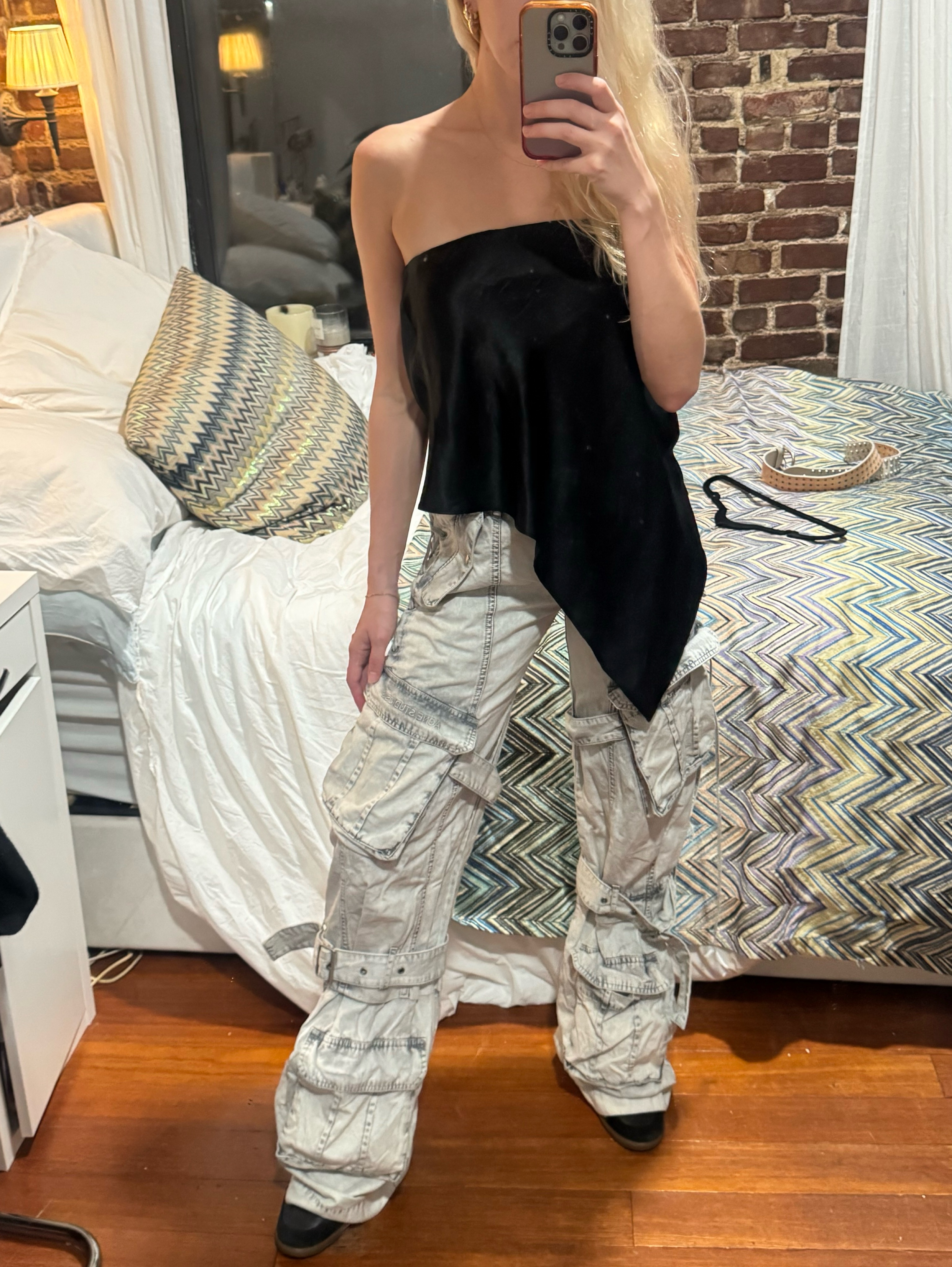 Acne Studios Grey Cargo Pants
