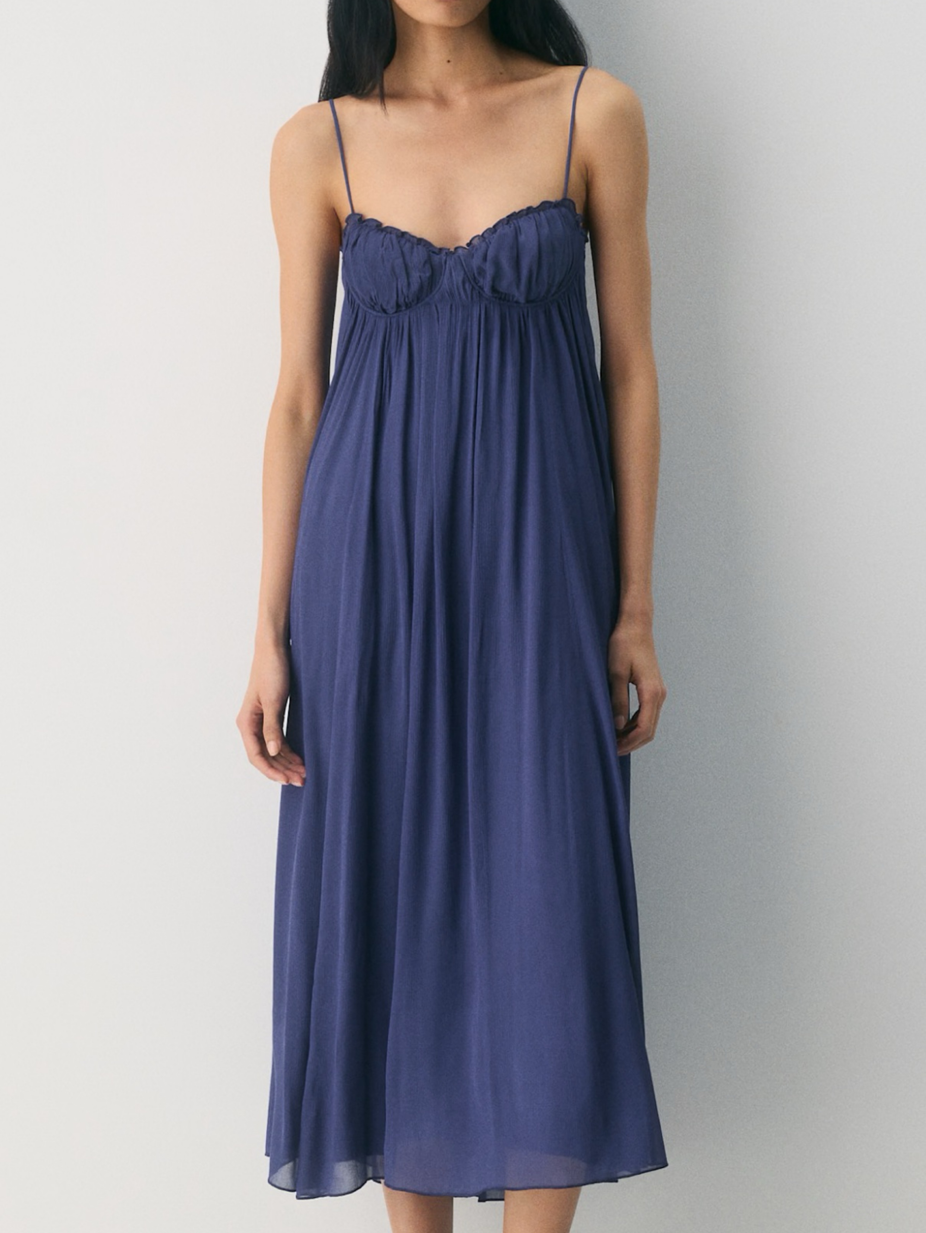 aritzia blue dress Barrafina flattering fabric coveted for its smoothing effect and second Celebrate Dress | Aritzia US